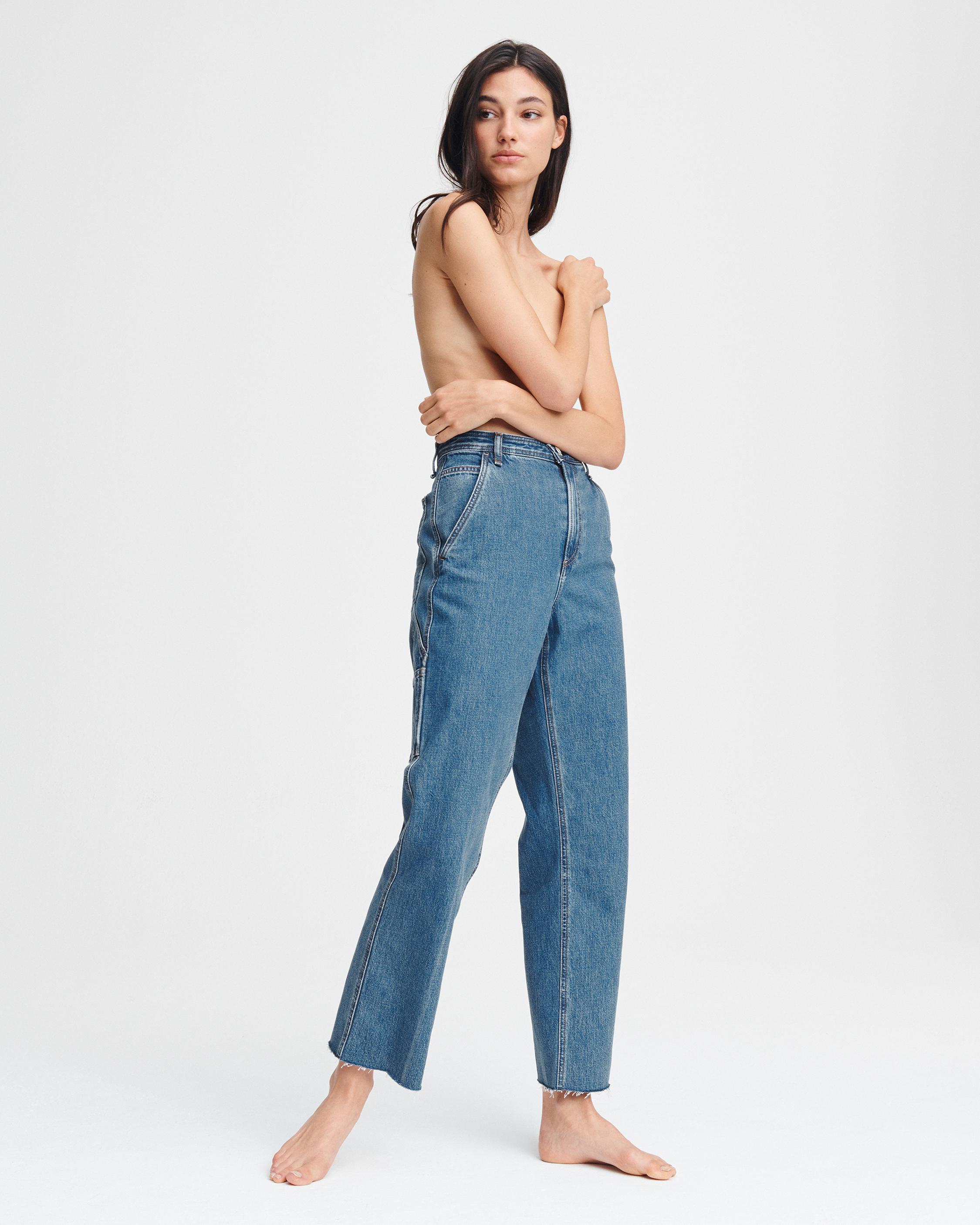 Ruth Super High-Rise Straight Leg in Clean Lagoon | rag & bone