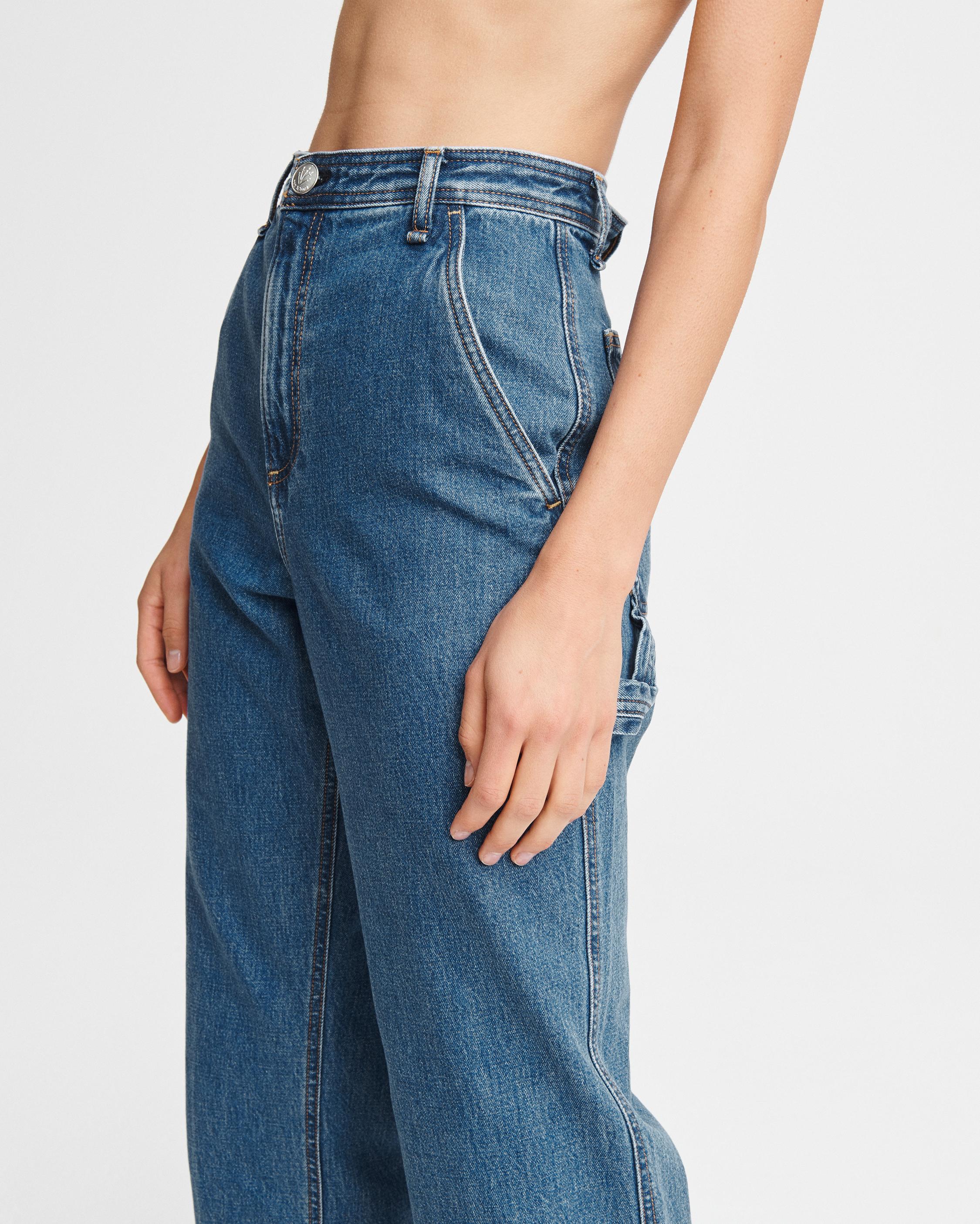 Ruth Super High-Rise Straight Leg Jeans in Bay Water