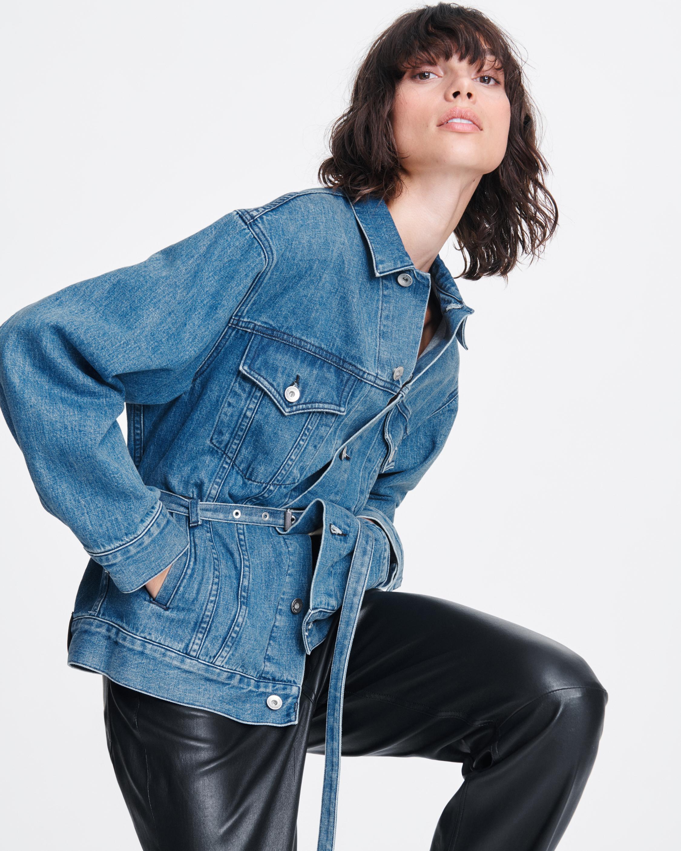 Oversized Boyfriend Denim Trucker Jacket