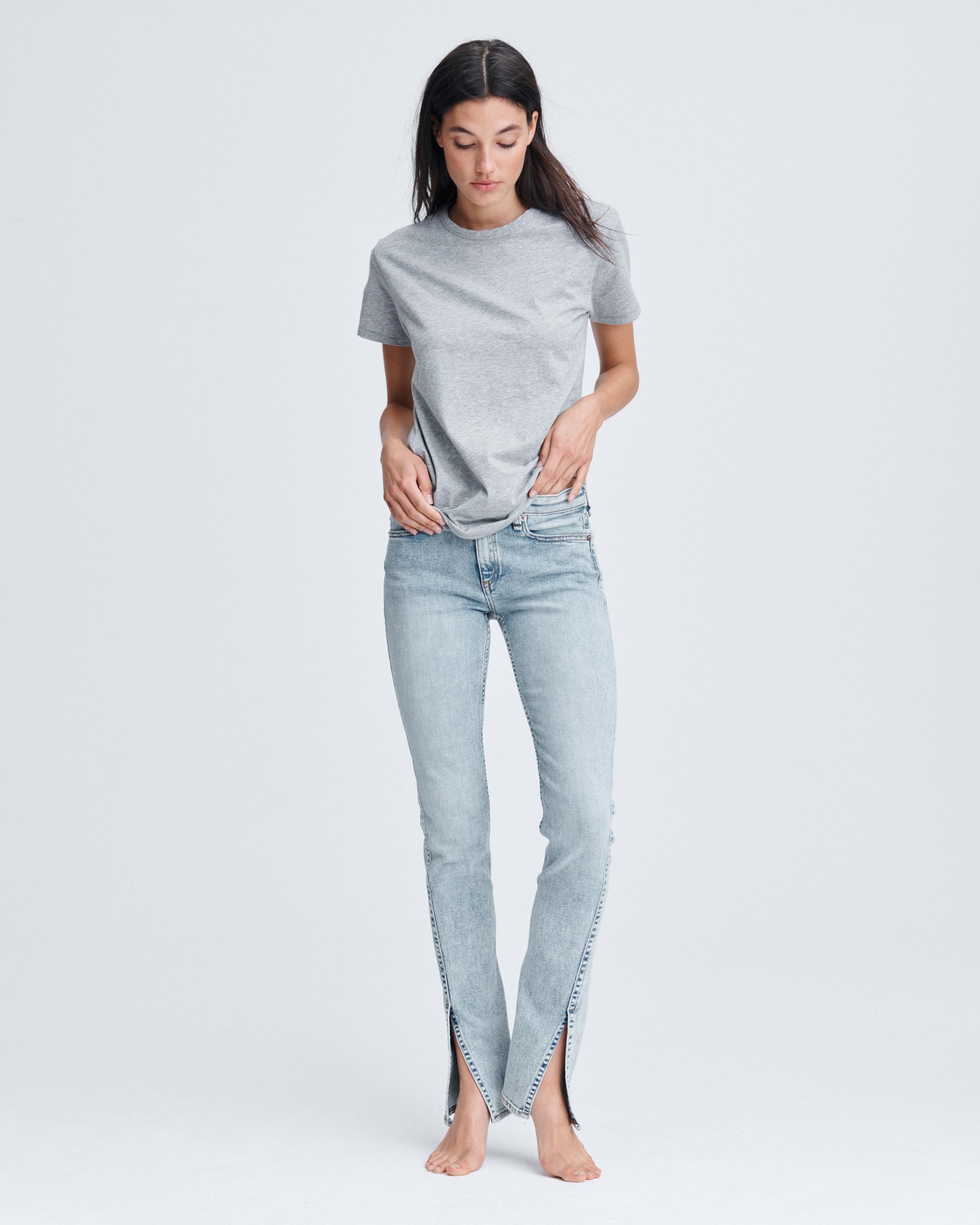 Cate Mid-Rise Flared Jeans in Dark Indigo