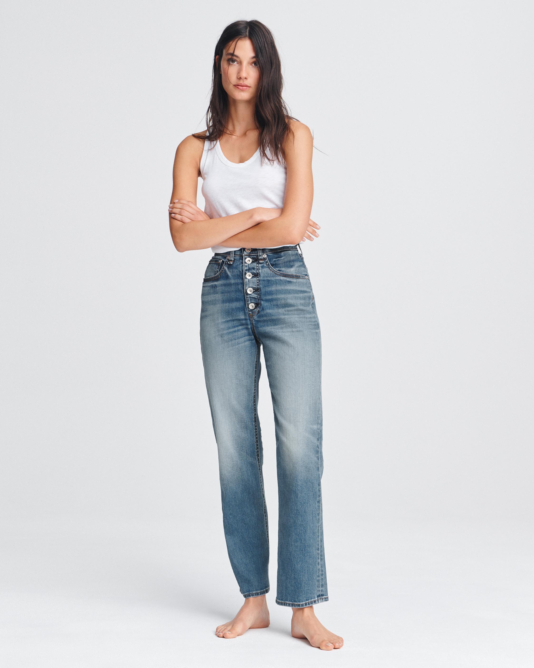 Jane Super High-Rise Cigarette Jeans in Brees | rag & bone