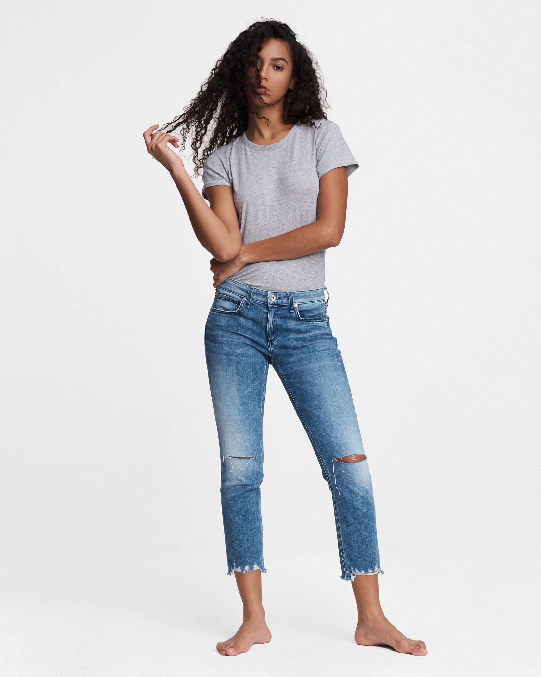 high waisted mom jeans light wash