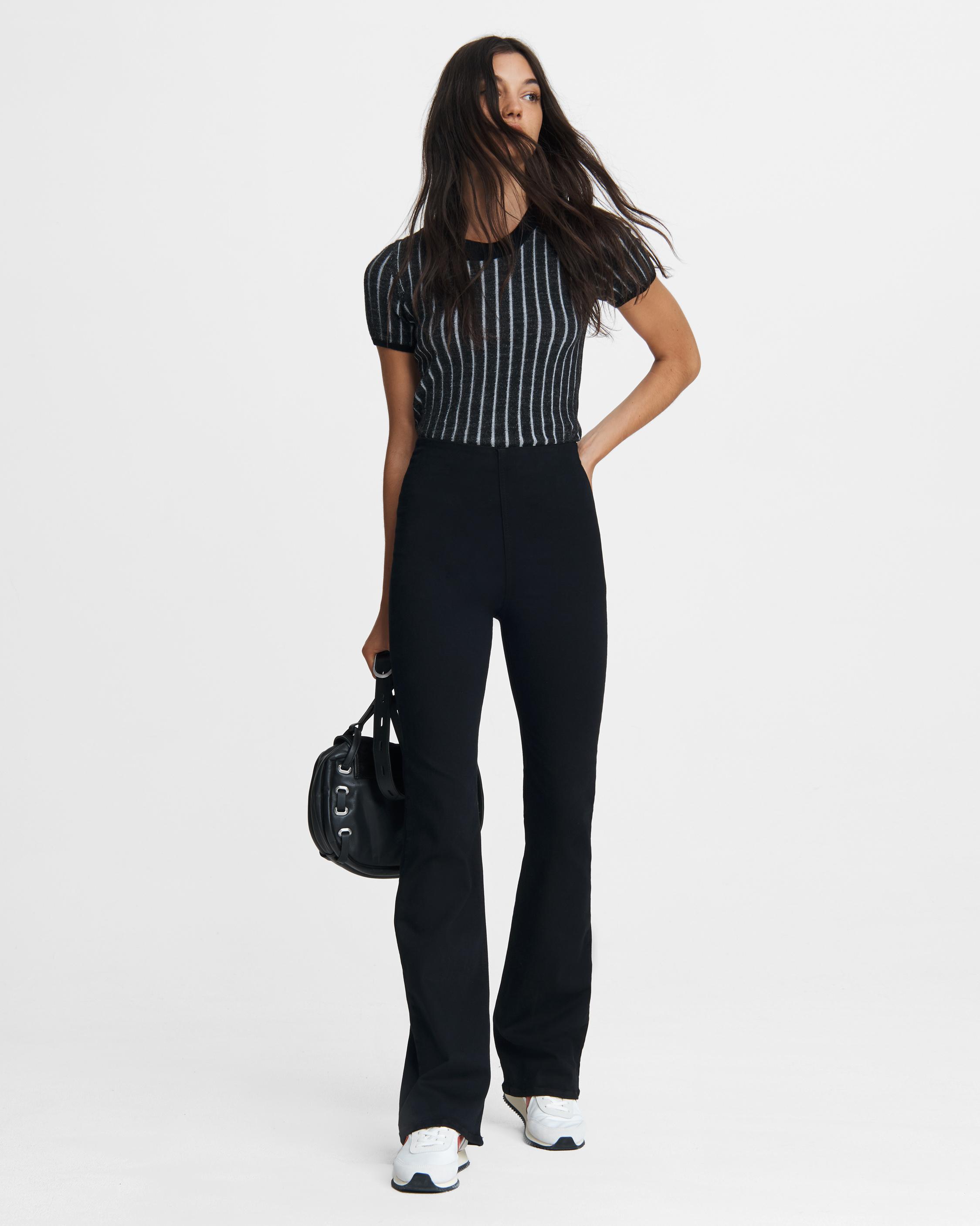 Nina High-Rise Flare - Black | rag & bone