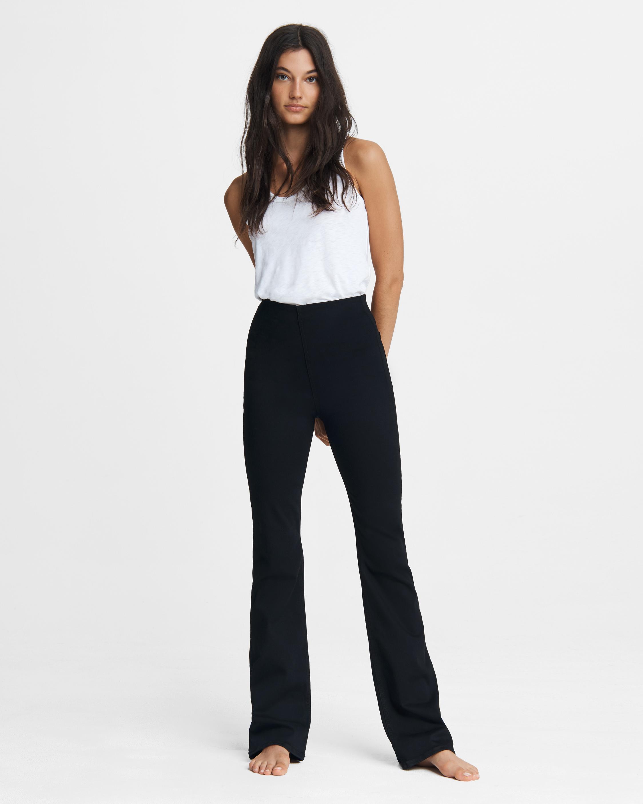 High Waisted Flare Pants Black, Nissa