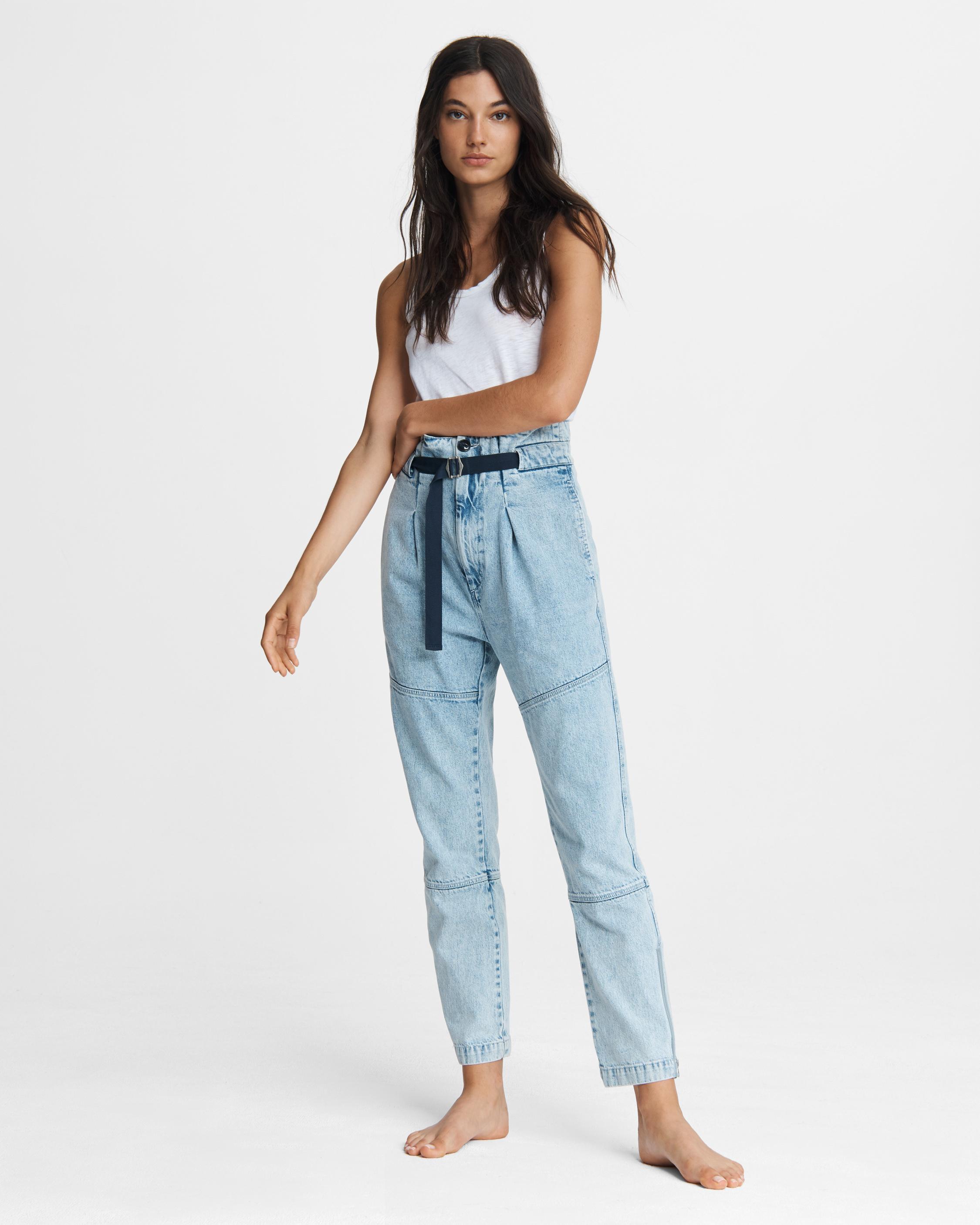 Belted Hunter Denim Pant - Clean Outworn | rag & bone