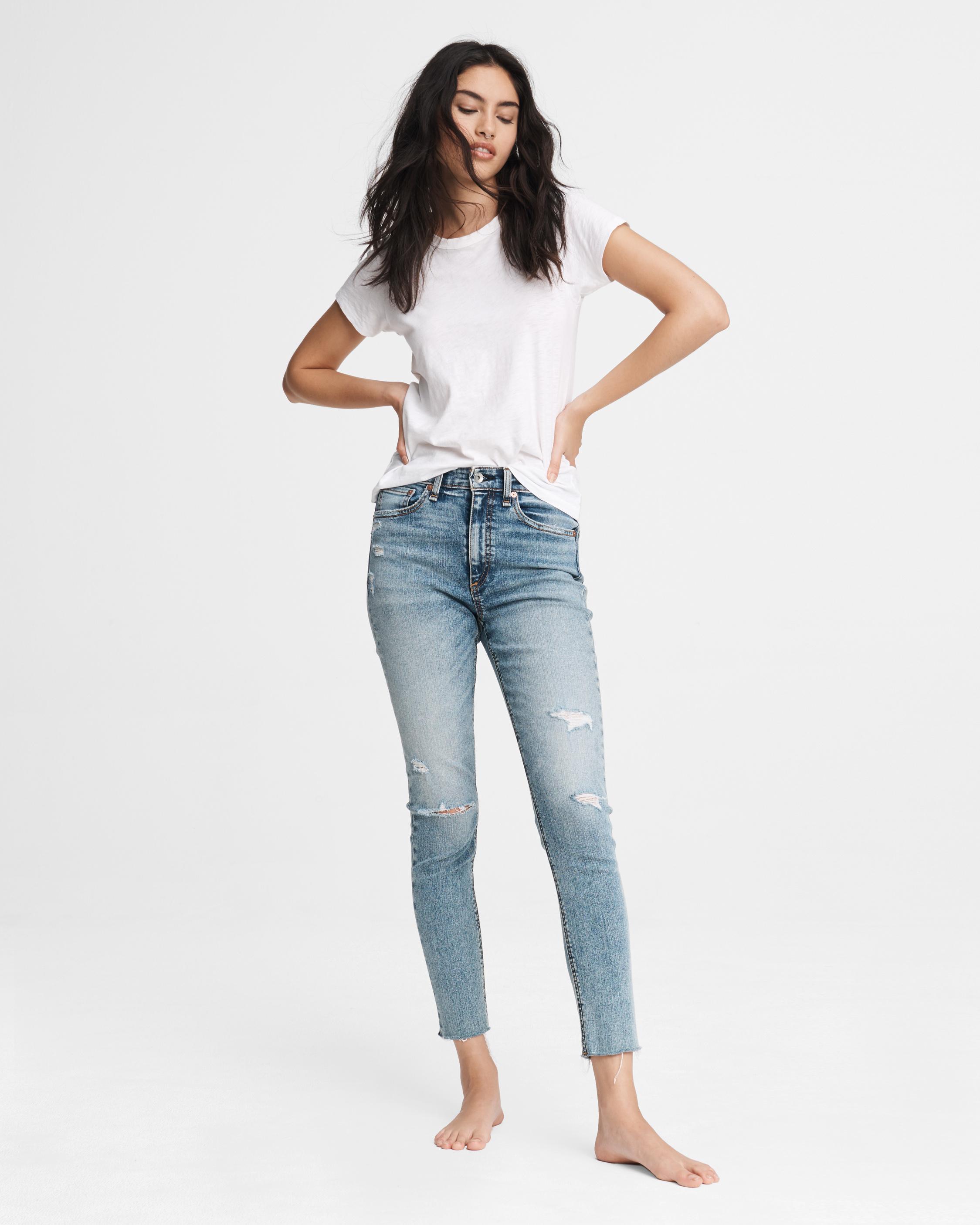 Rag and bone high rise best sale skinny jeans