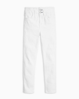 Darted Ankle Skinny - Off White image number 8