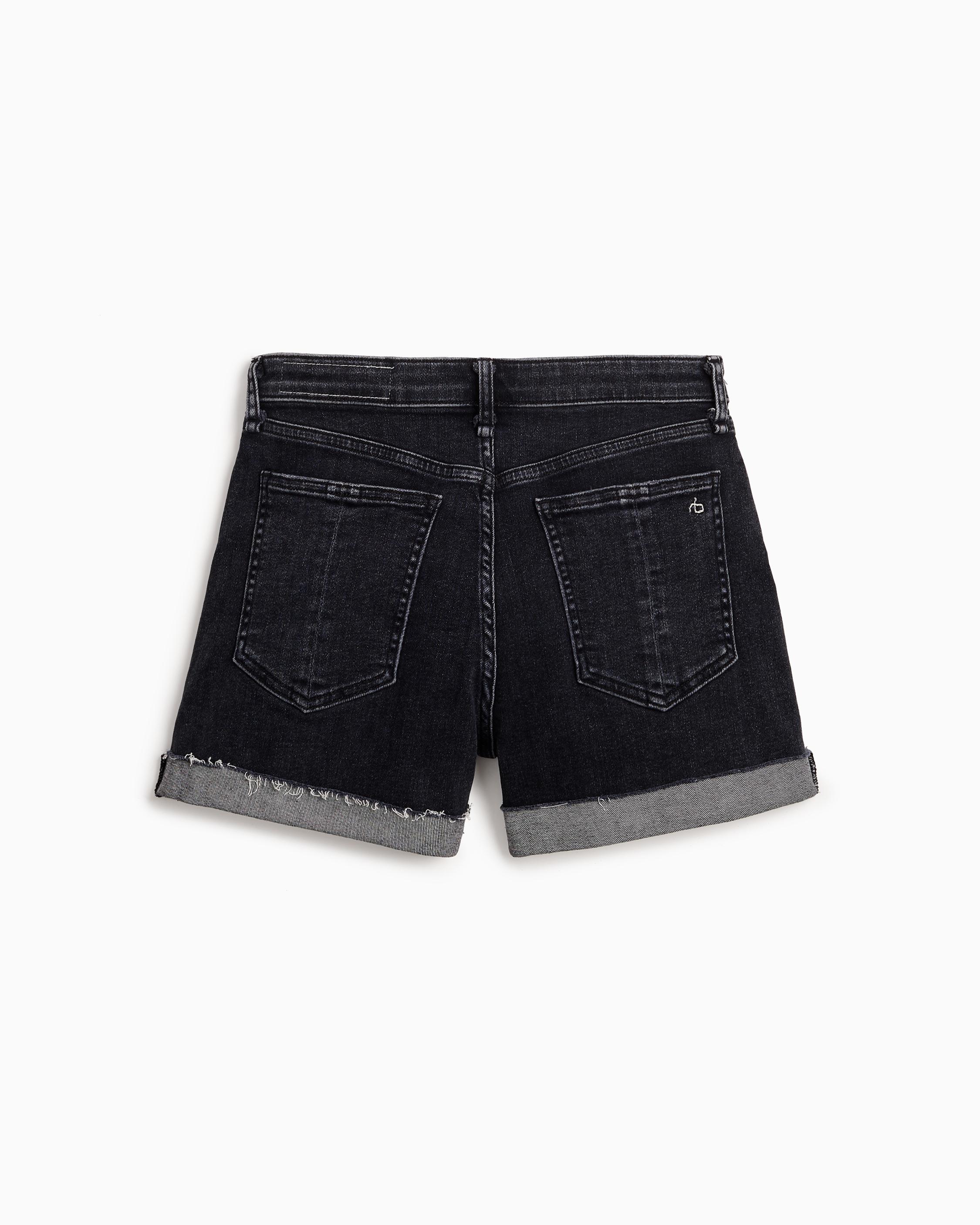 Nina High Rise Short Washed Black