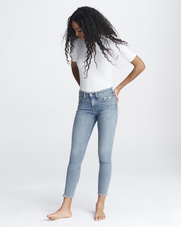 Cate Mid-Rise Ankle Skinny Jeans in Palmer | rag & bone