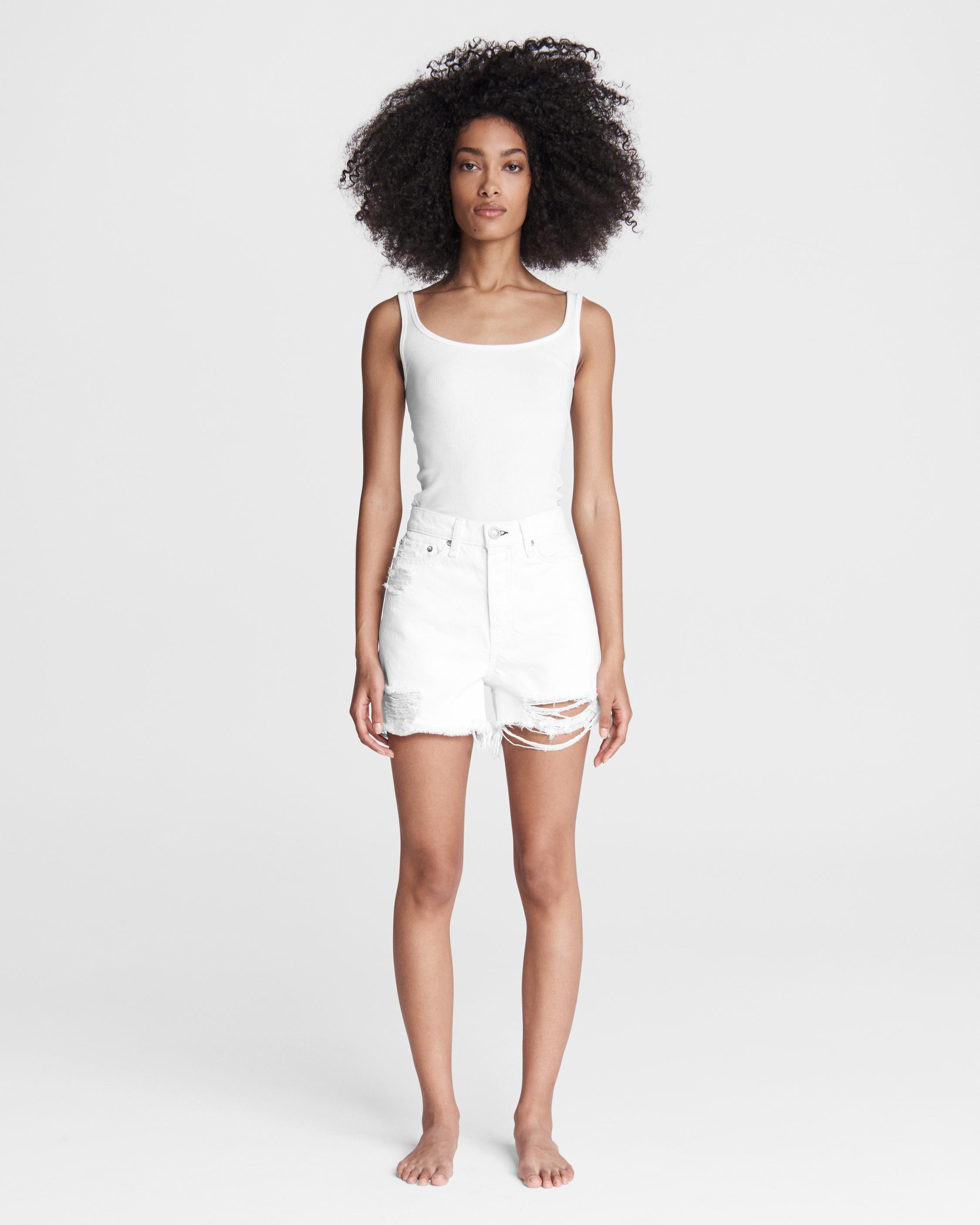 Buy the Maya High-Rise Shorty Short - Summer | rag & bone