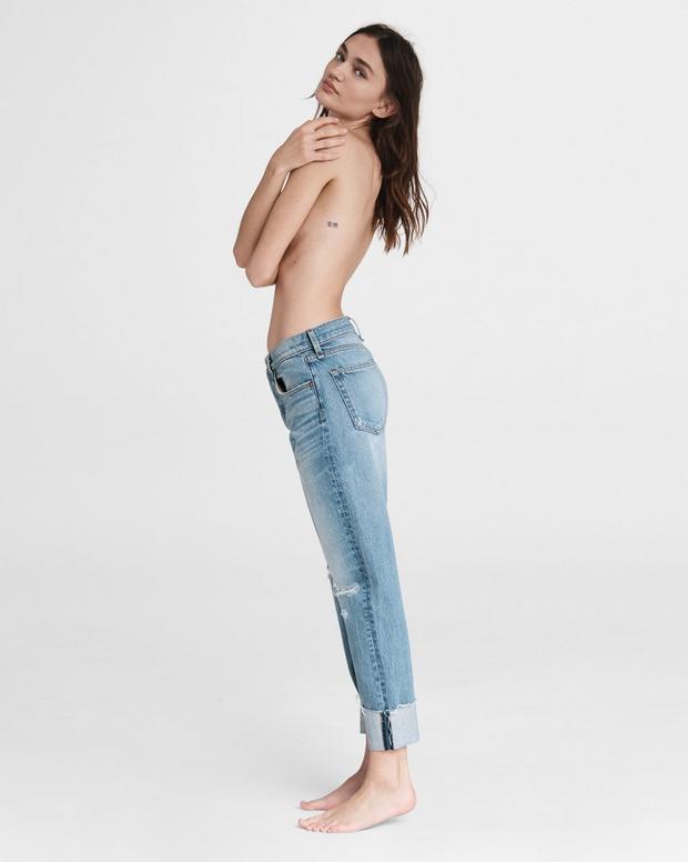 Rosa Mid-Rise Boyfriend - Jones - Jones W/ Holes | rag & bone Rosa Mid-Rise Boyfriend - Jones - Jones W/ Holes | rag & bone