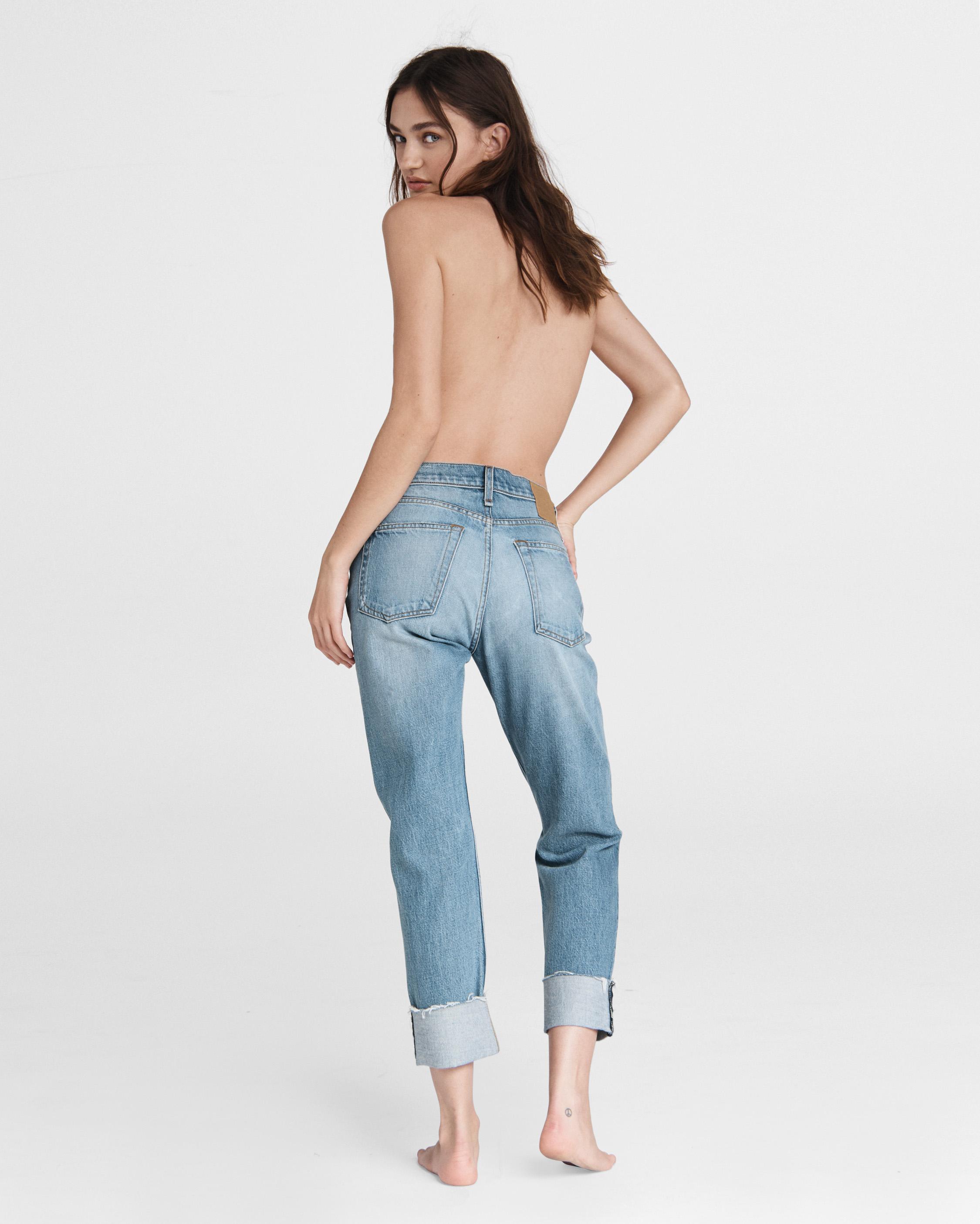 Rosa Mid-Rise Boyfriend - Jones - Jones W/ Holes | rag & bone