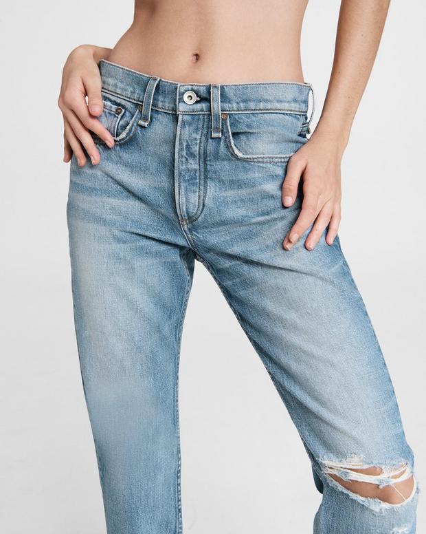 Rosa Mid-Rise Boyfriend - Jones - Jones W/ Holes | rag & bone Rosa Mid-Rise Boyfriend - Jones - Jones W/ Holes | rag & bone