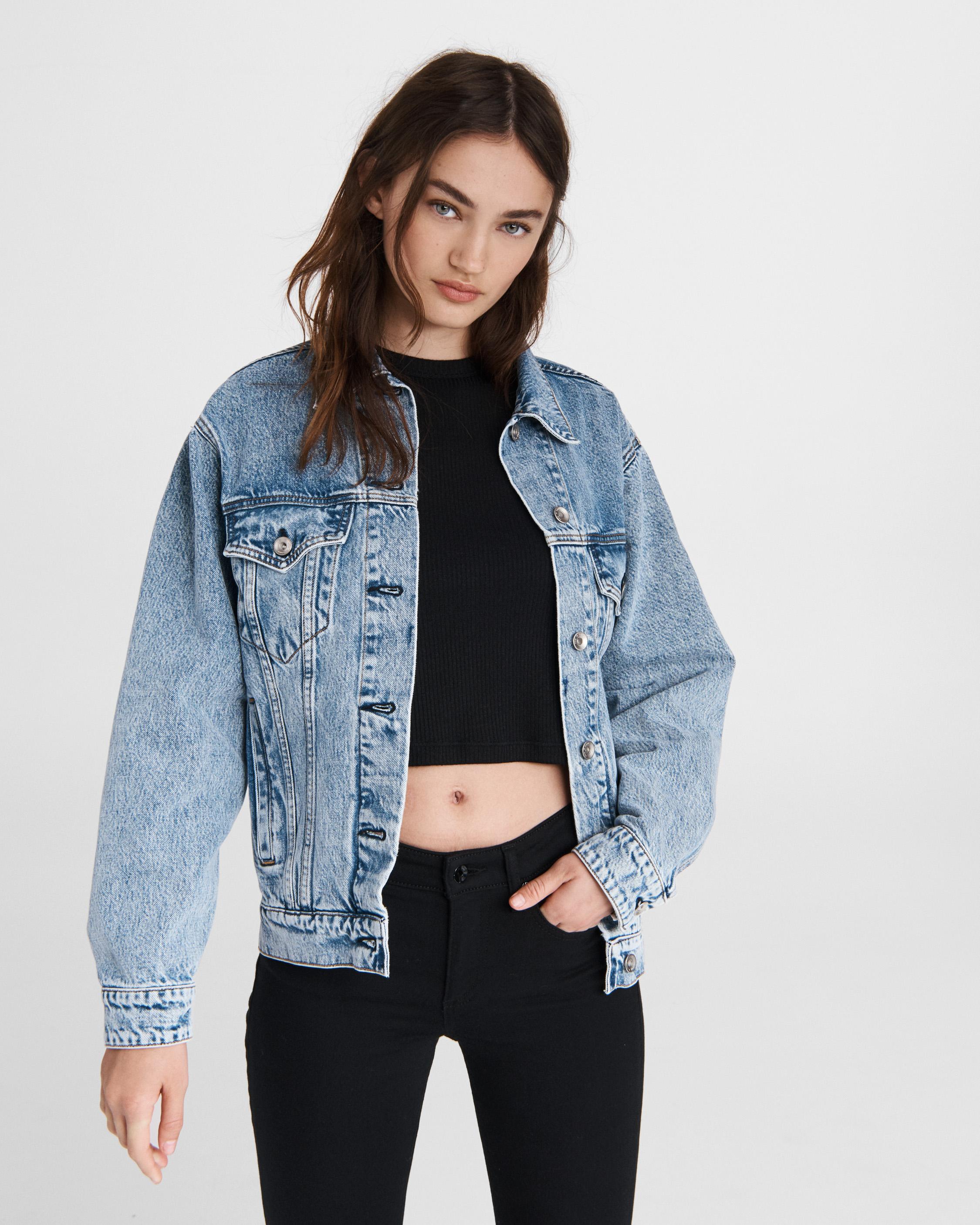 Big oversized denim outlet jacket