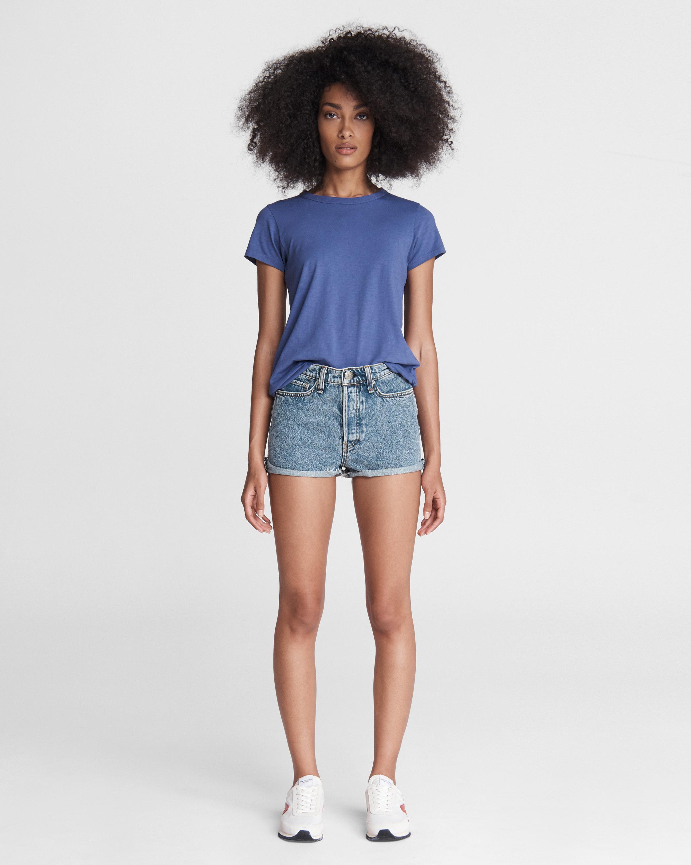 Maya High-Rise Shorty Short - Calypso - Calypso | rag & bone