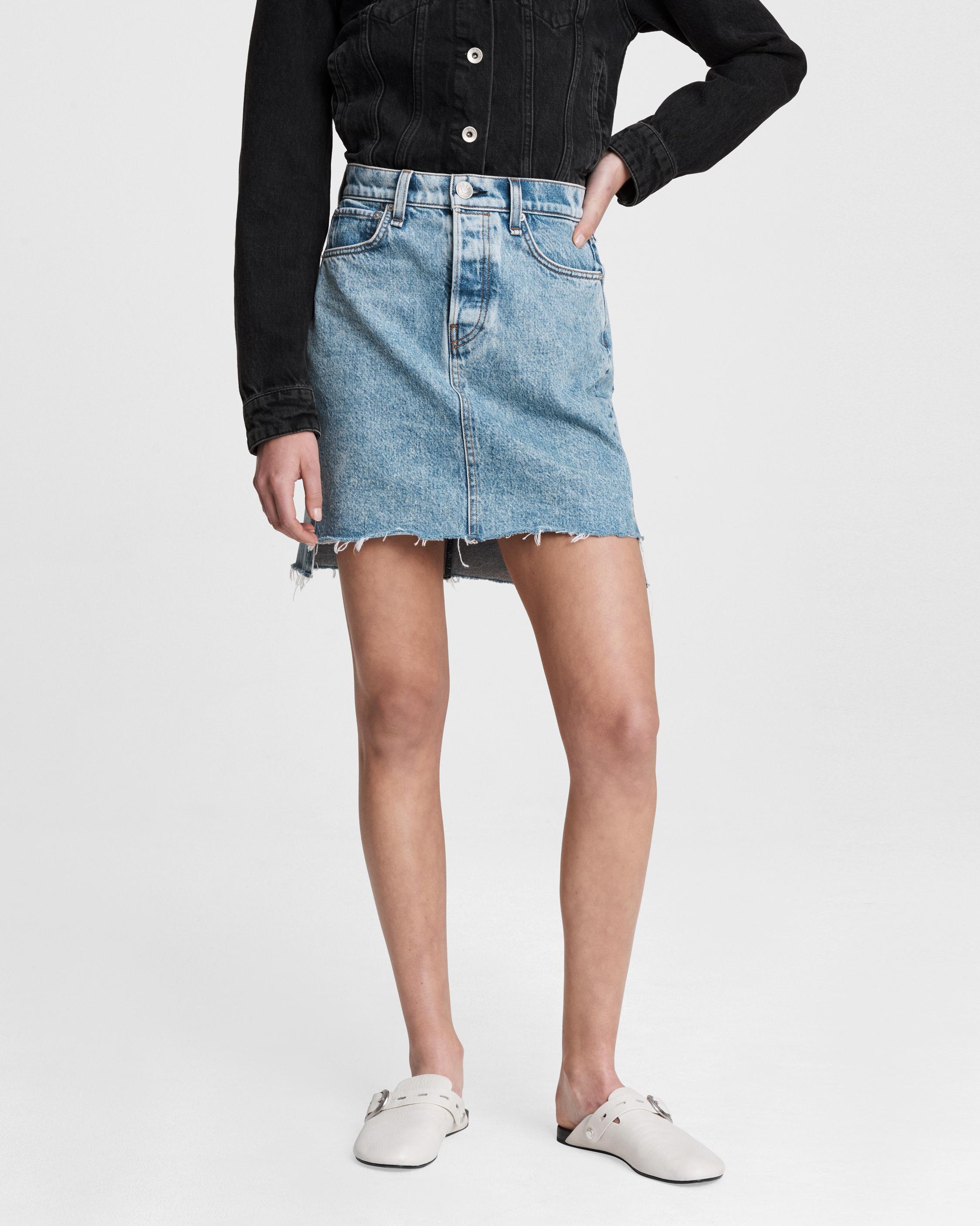 rag and bone denim skirt