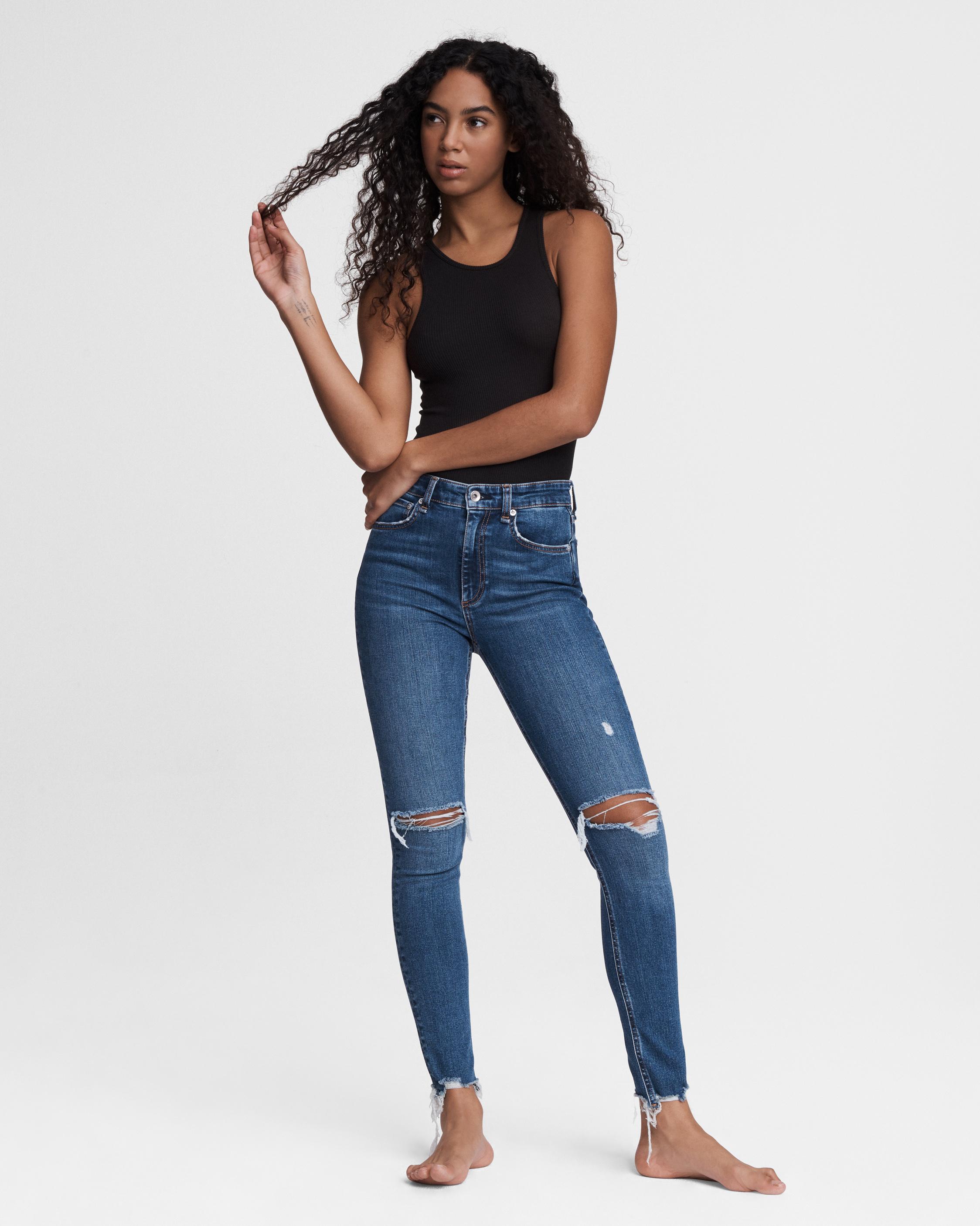 Nina High-Rise Ankle Skinny Jean in Colville