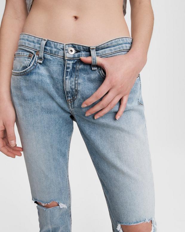 Dre Low-Rise Boyfriend - Stella - Stella W/ Holes | rag & bone Dre Low-Rise Boyfriend - Stella - Stella W/ Holes | rag & bone