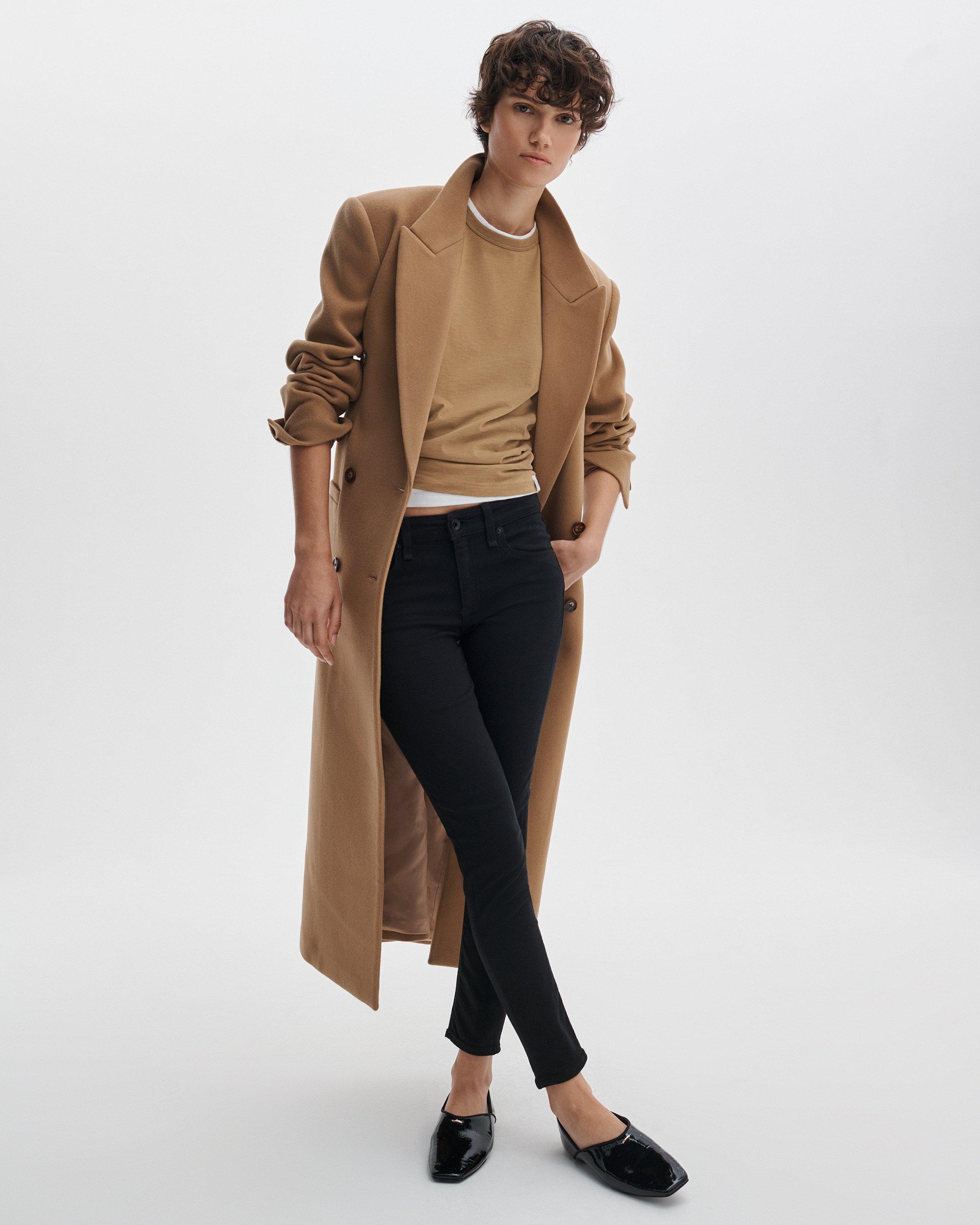 Cate Ankle Skinny Black: Mid-Rise High Stretch Jean rag bone