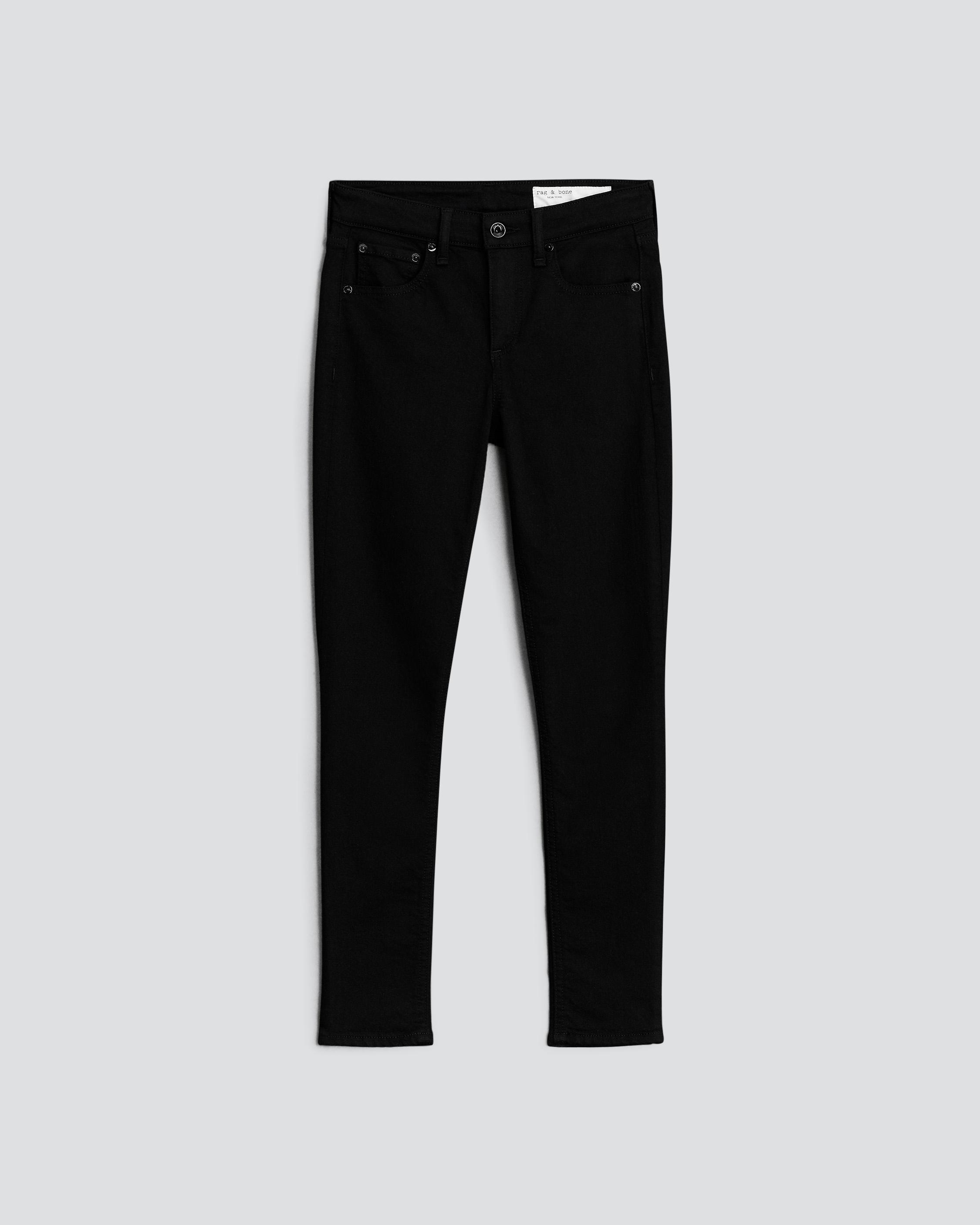 Cate Ankle Skinny - Black: Mid-Rise High Stretch Jean