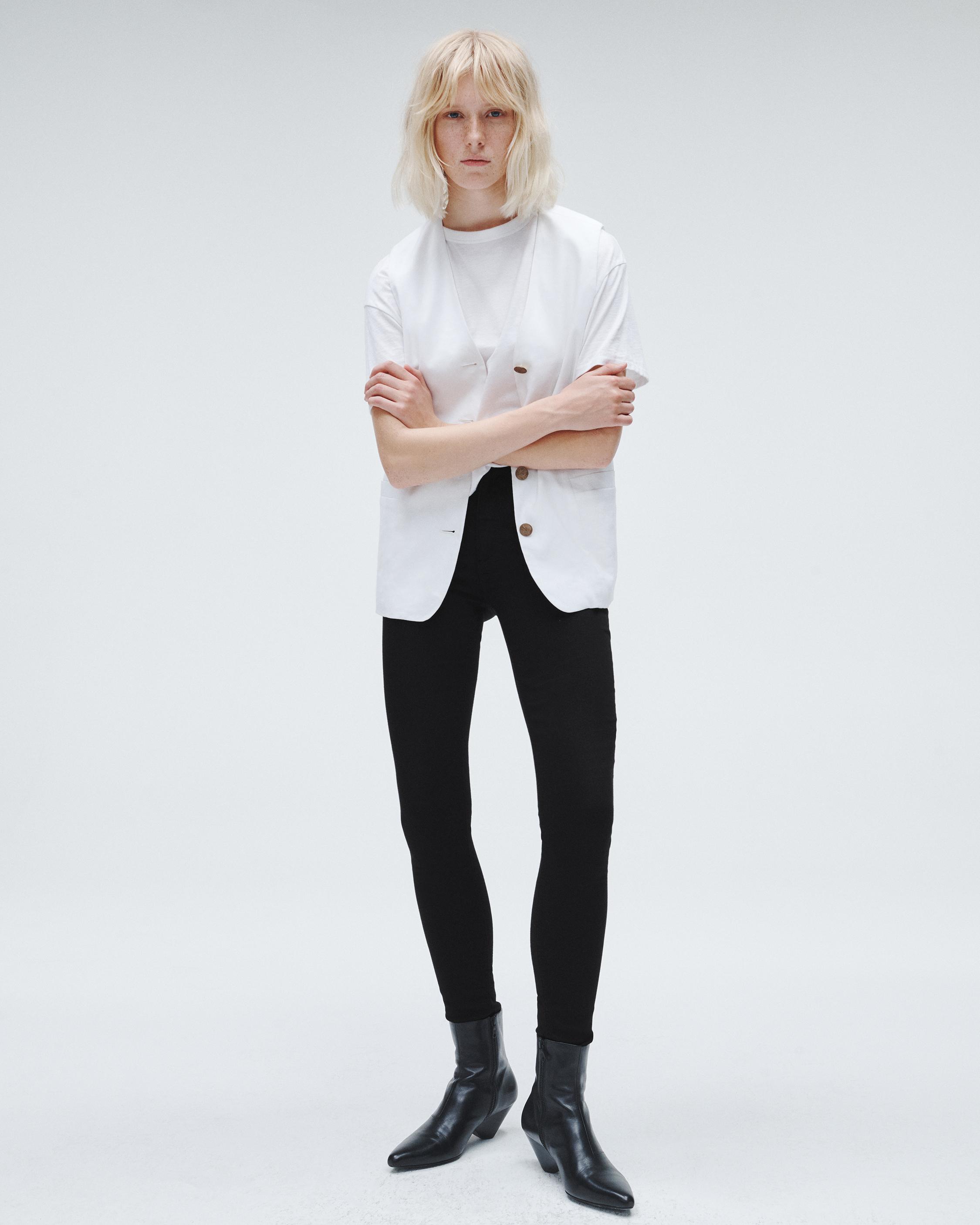 Nina: Black Skinny Fit Jeans for Women, High Rise | bone