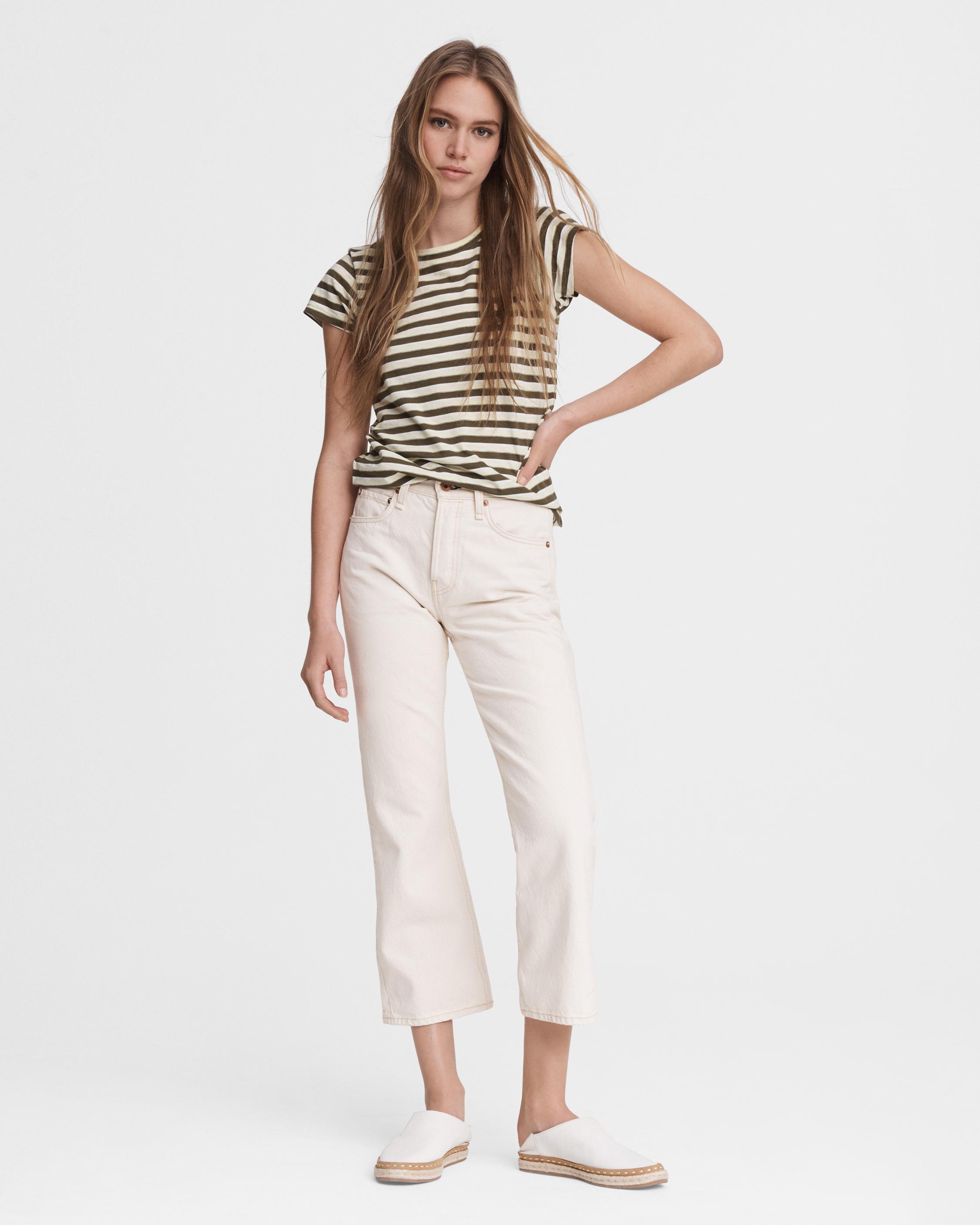 Maya High-Rise Flare - Ecru | rag & bone