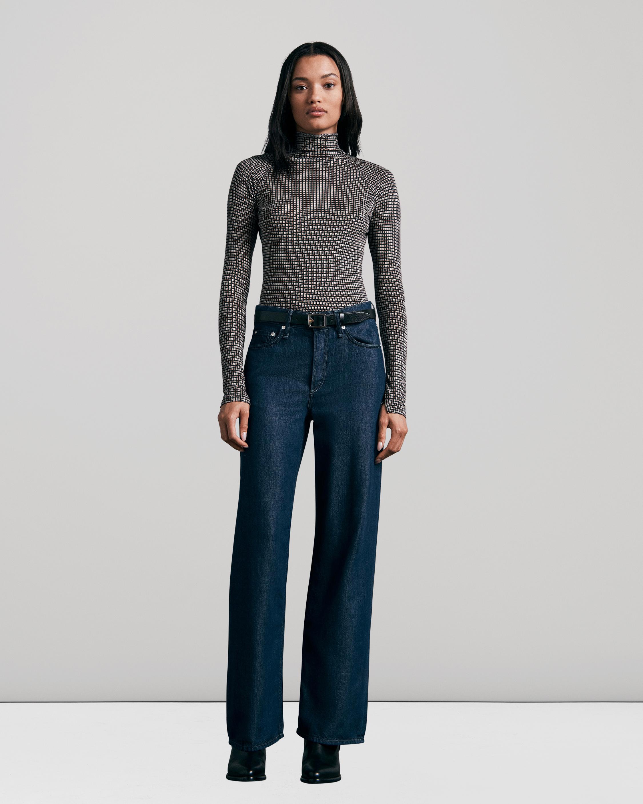 Featherweight Logan Wide Leg - Rinse | rag & bone