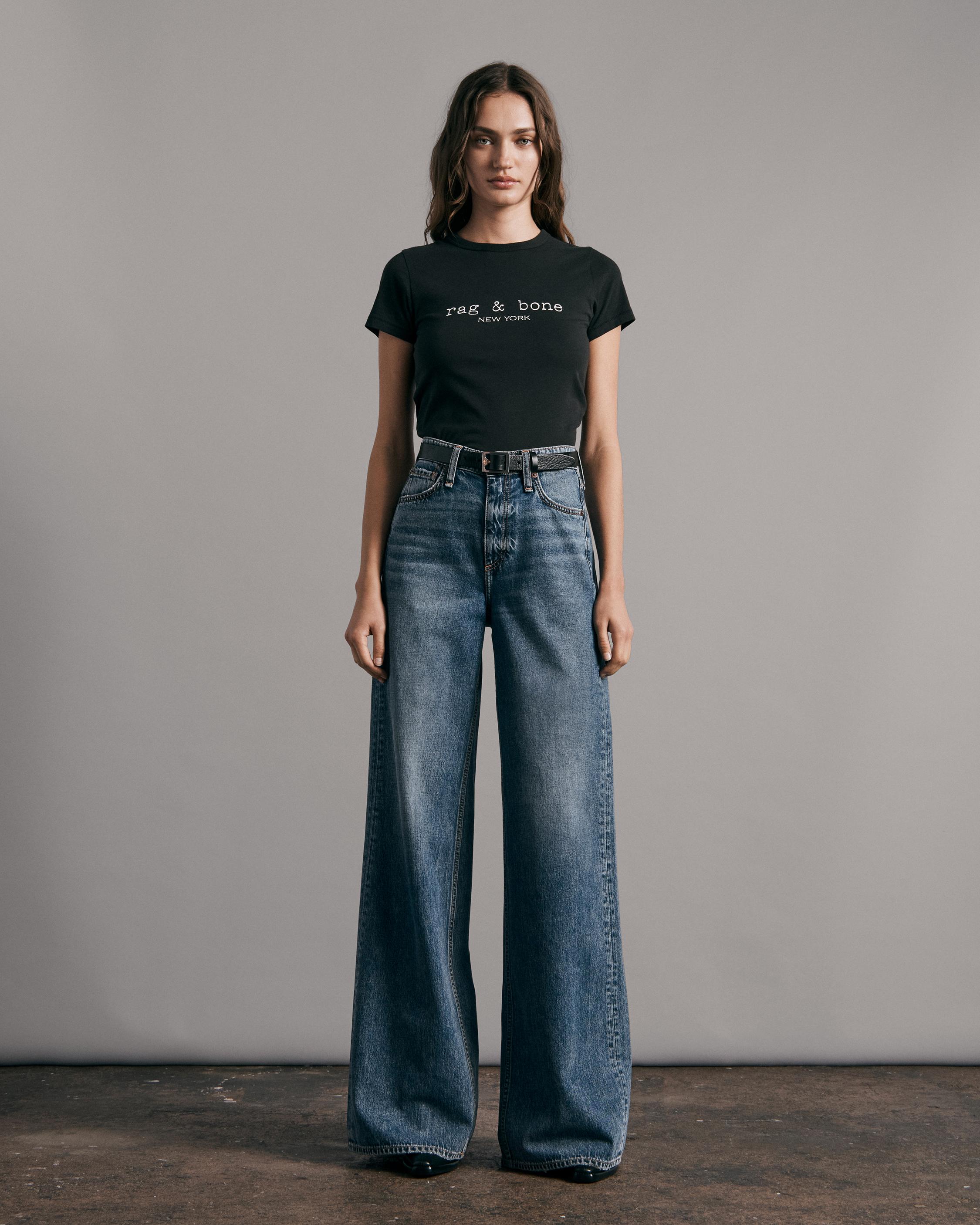 Blue Sofie high-waist jeans, Rag & Bone