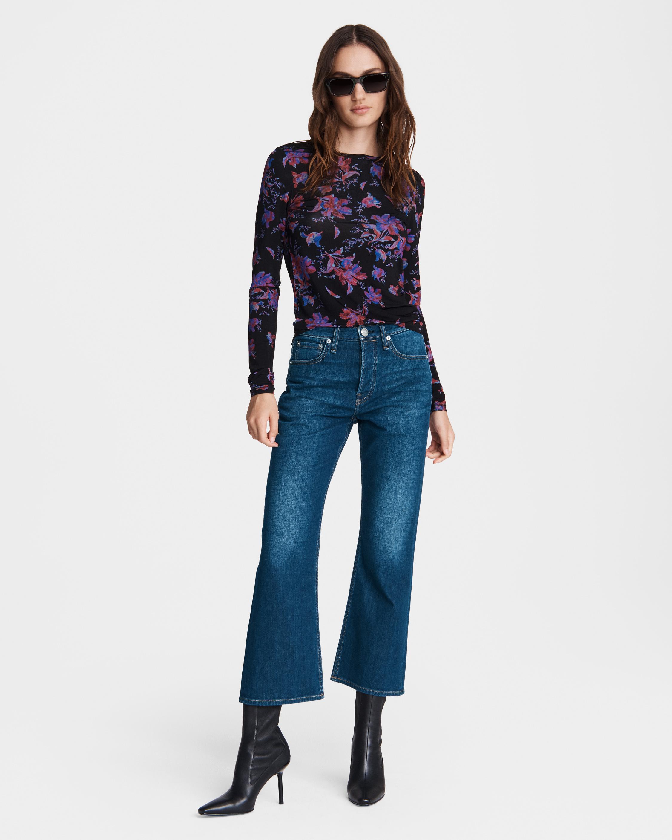 Maya High-Rise Cropped Flare - Stowe | rag & bone