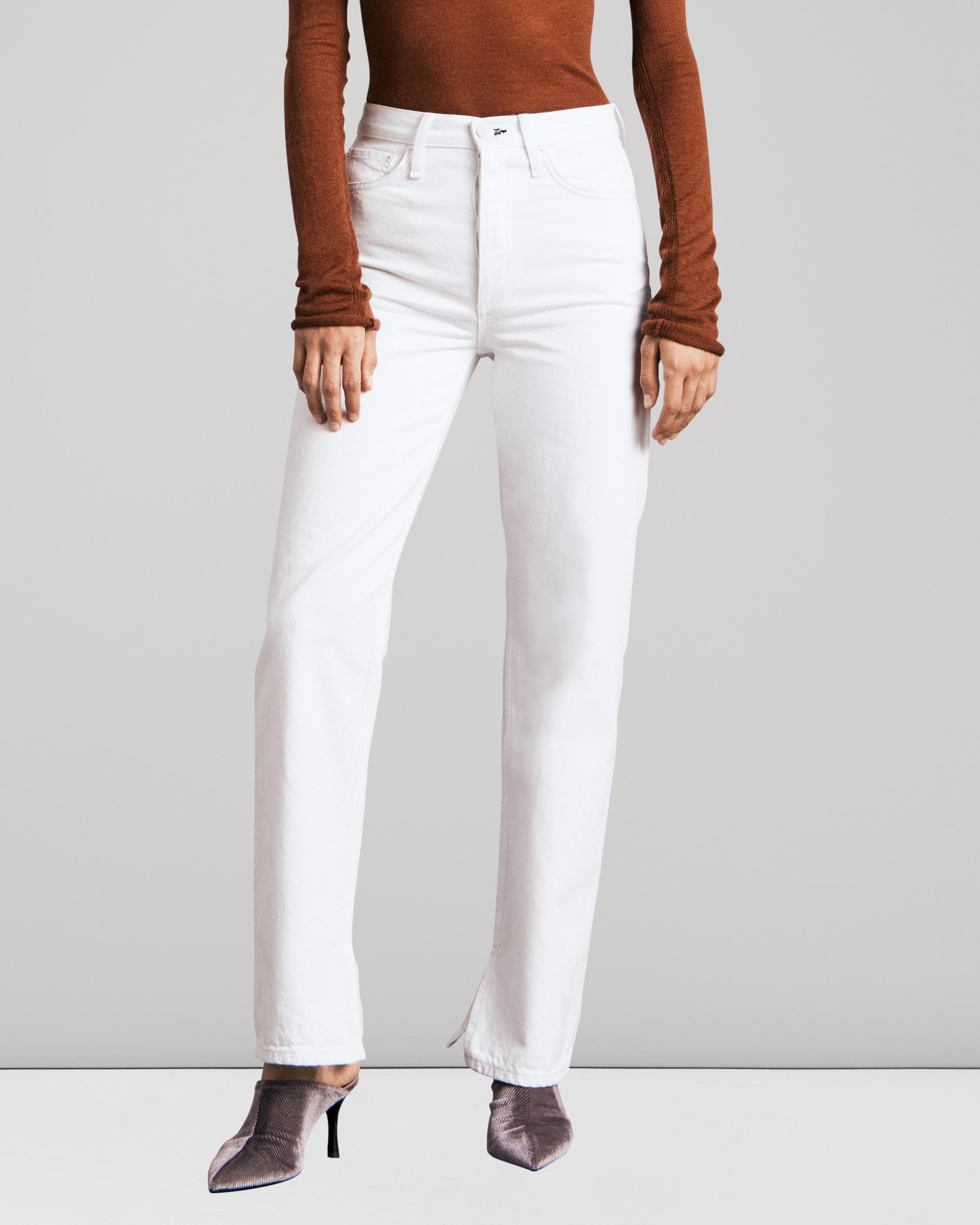 Alex High-Rise Straight - Optic White image number 3