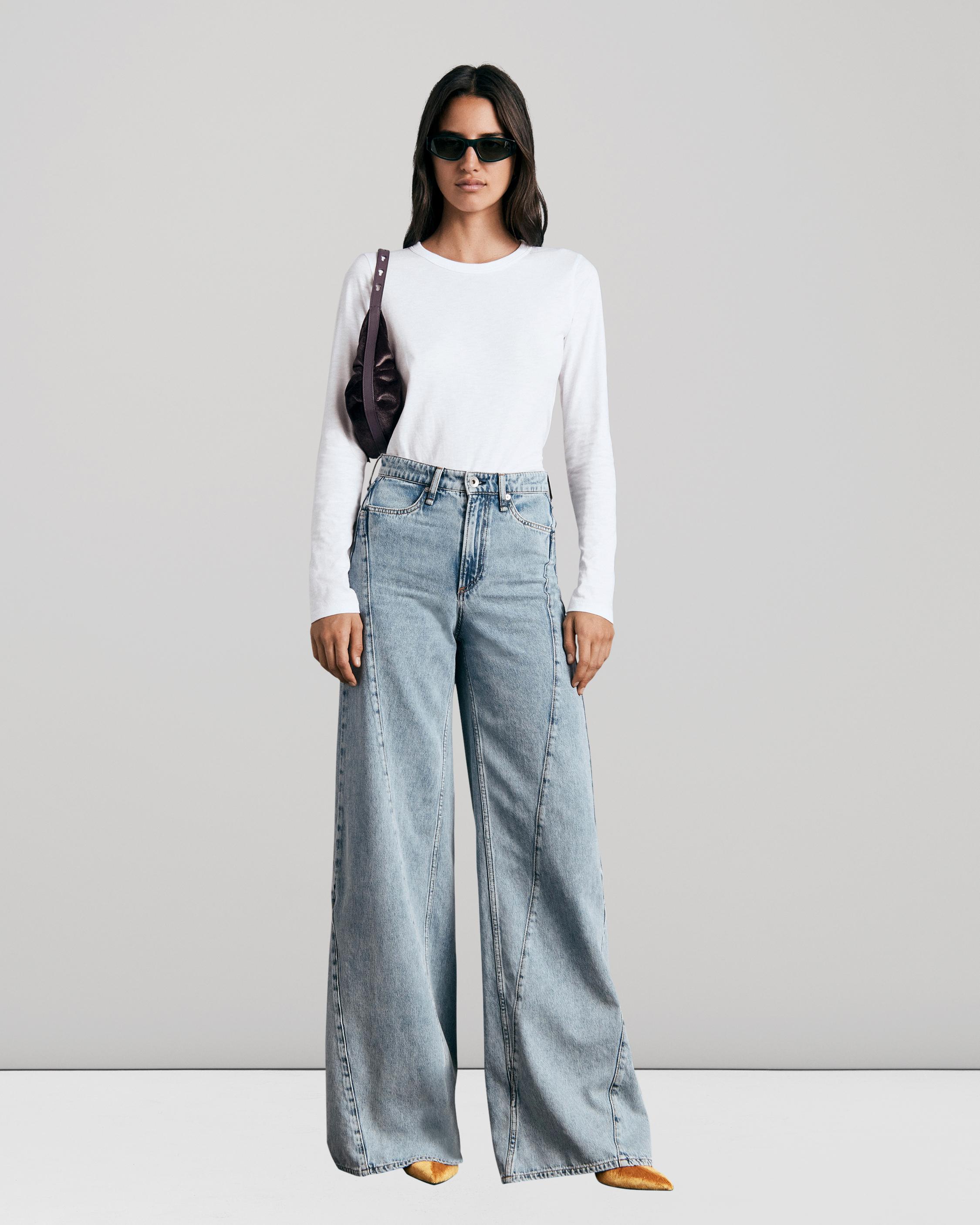 Buy the Sofie Splice High-Rise Wide Leg Jean - Alisha | rag & bone