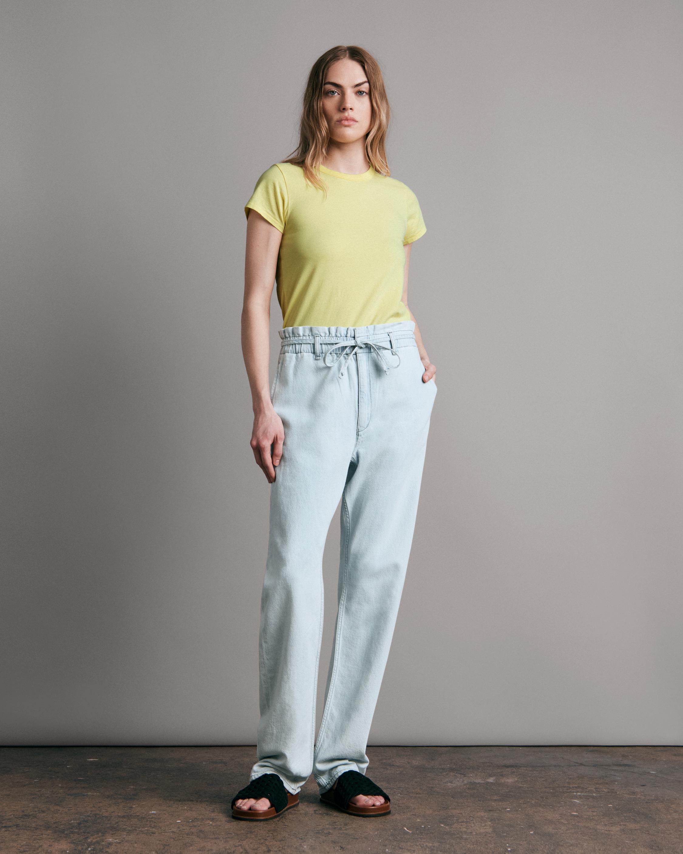 Straight Leg Linen Pant