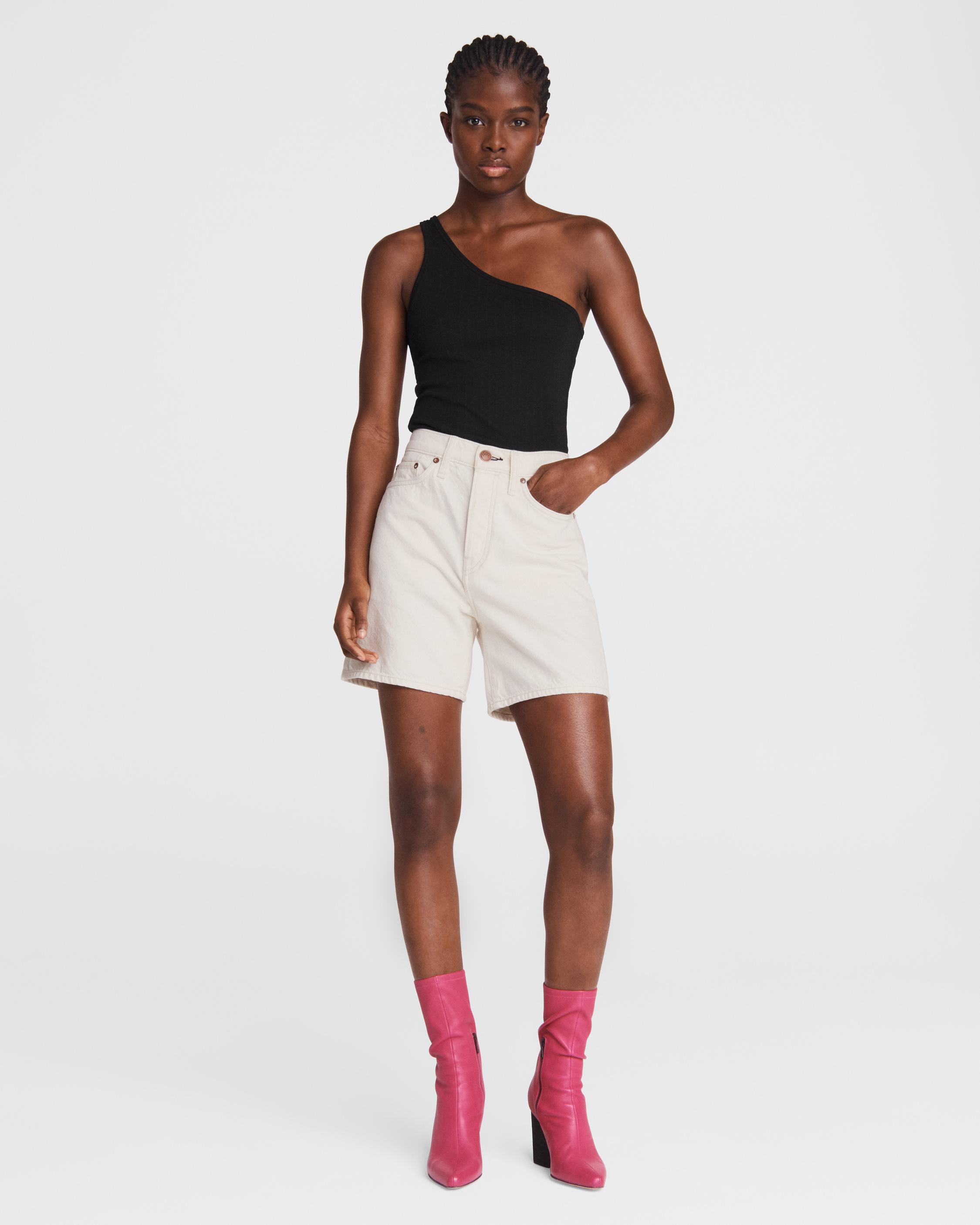 Maya High Rise 6 Short Ecru rag bone