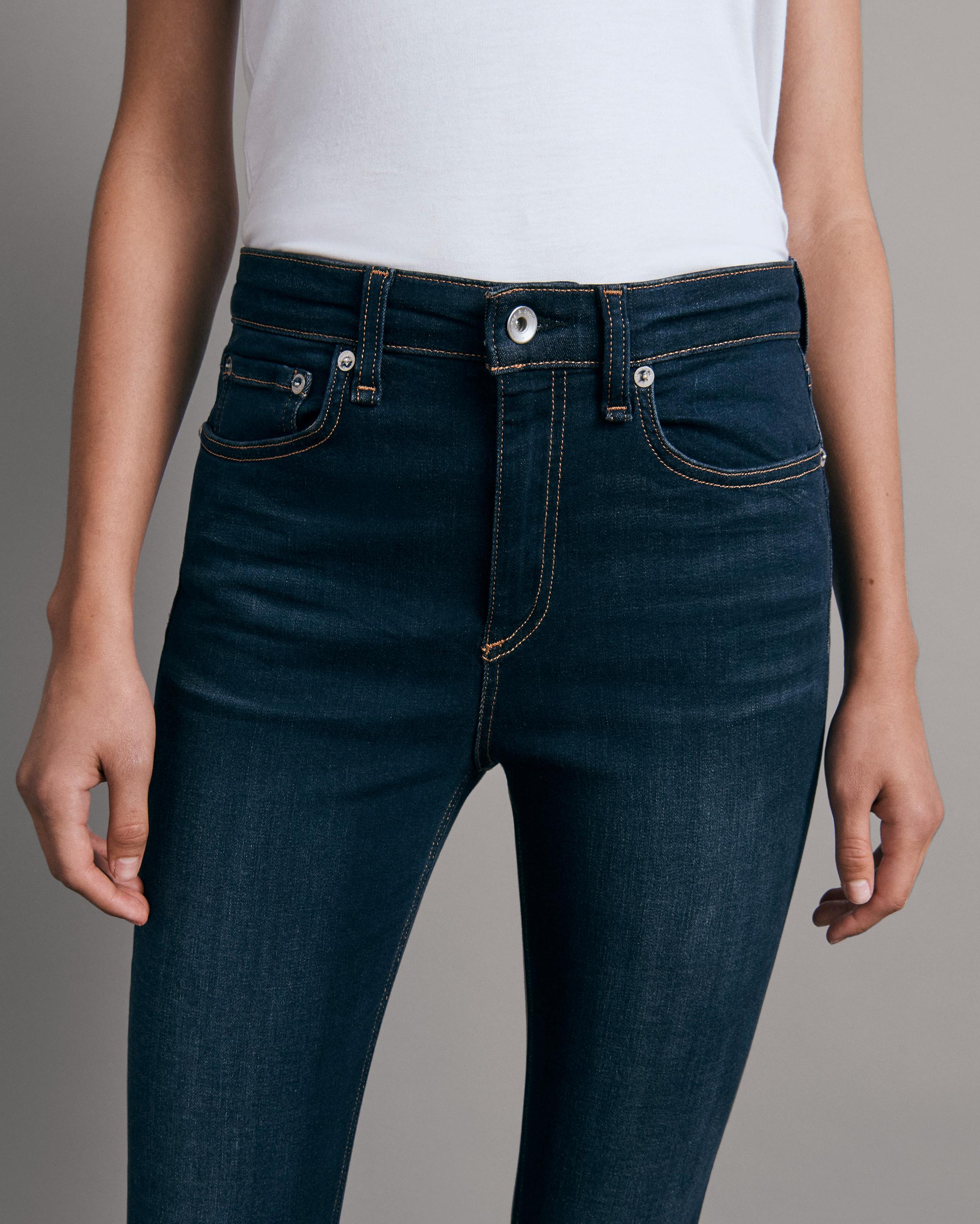 Rag and bone high waist ankle hot sale skinny jeans