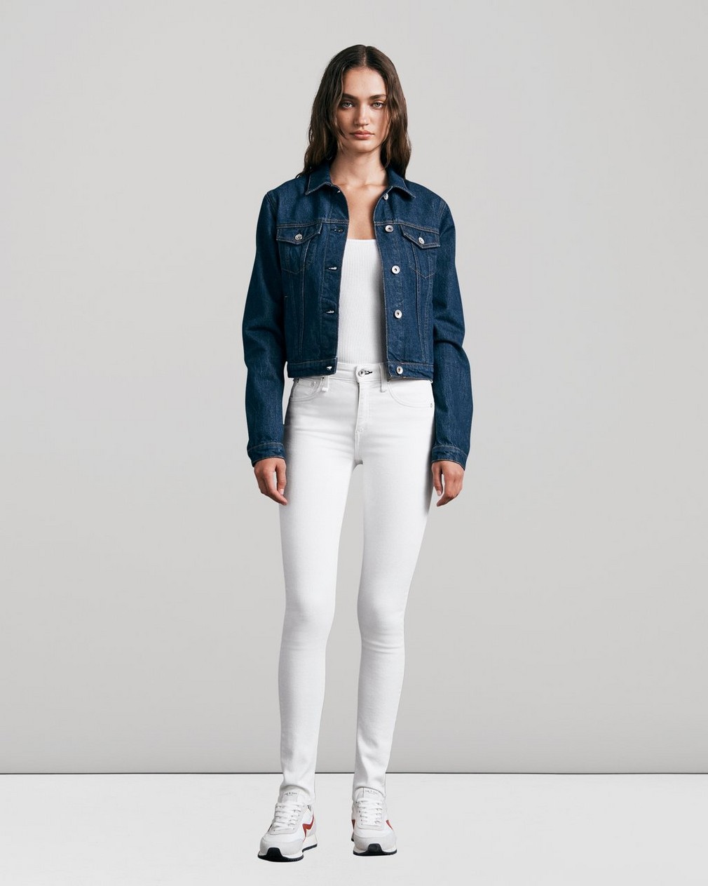 New Fashion Rag and Bone Women White Skinny with Zipper Jeans W1520O337 