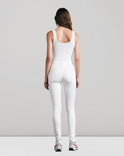 Cate Mid-Rise Skinny - White image number 4