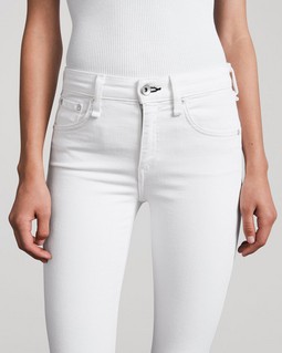 Cate Mid-Rise Skinny - White image number 5