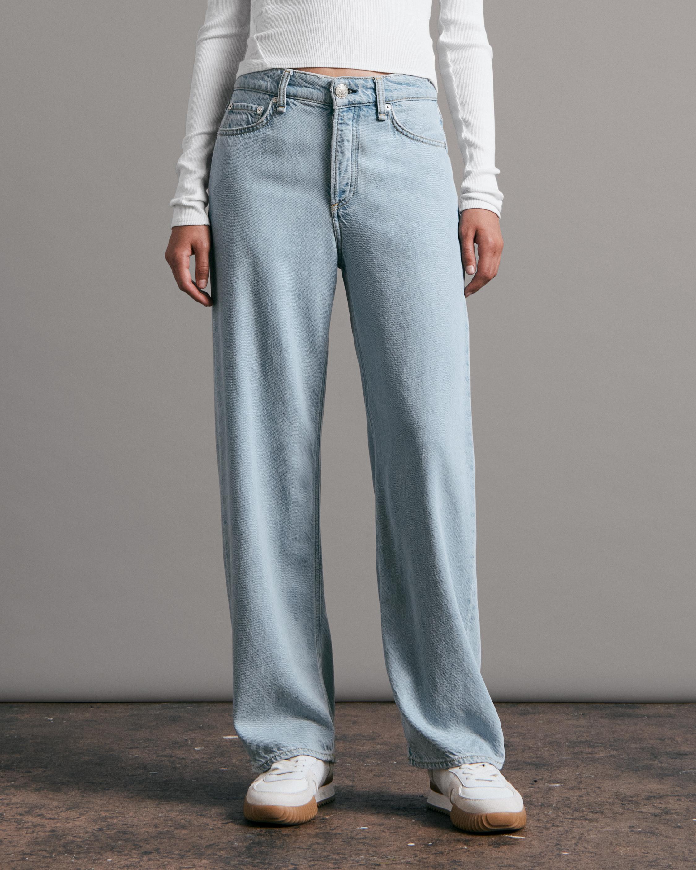 【関税込み】rag & bone ブルー Logan ワイドレッグジーンズ Rag & Bone Logan ワイドレッグ ブルー | Lyst