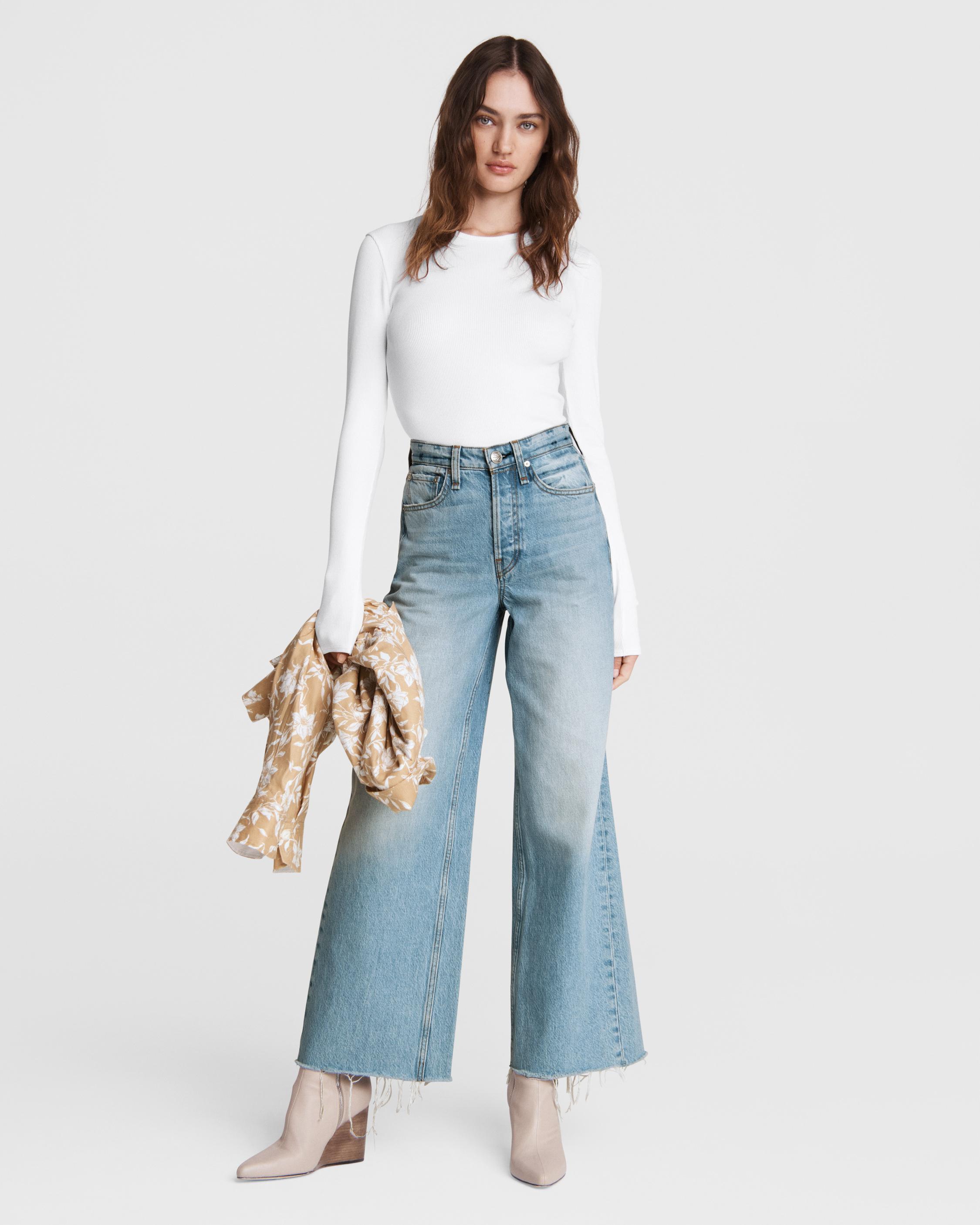 Maya High-Rise Ankle Straight Leg Jeans in Rocco