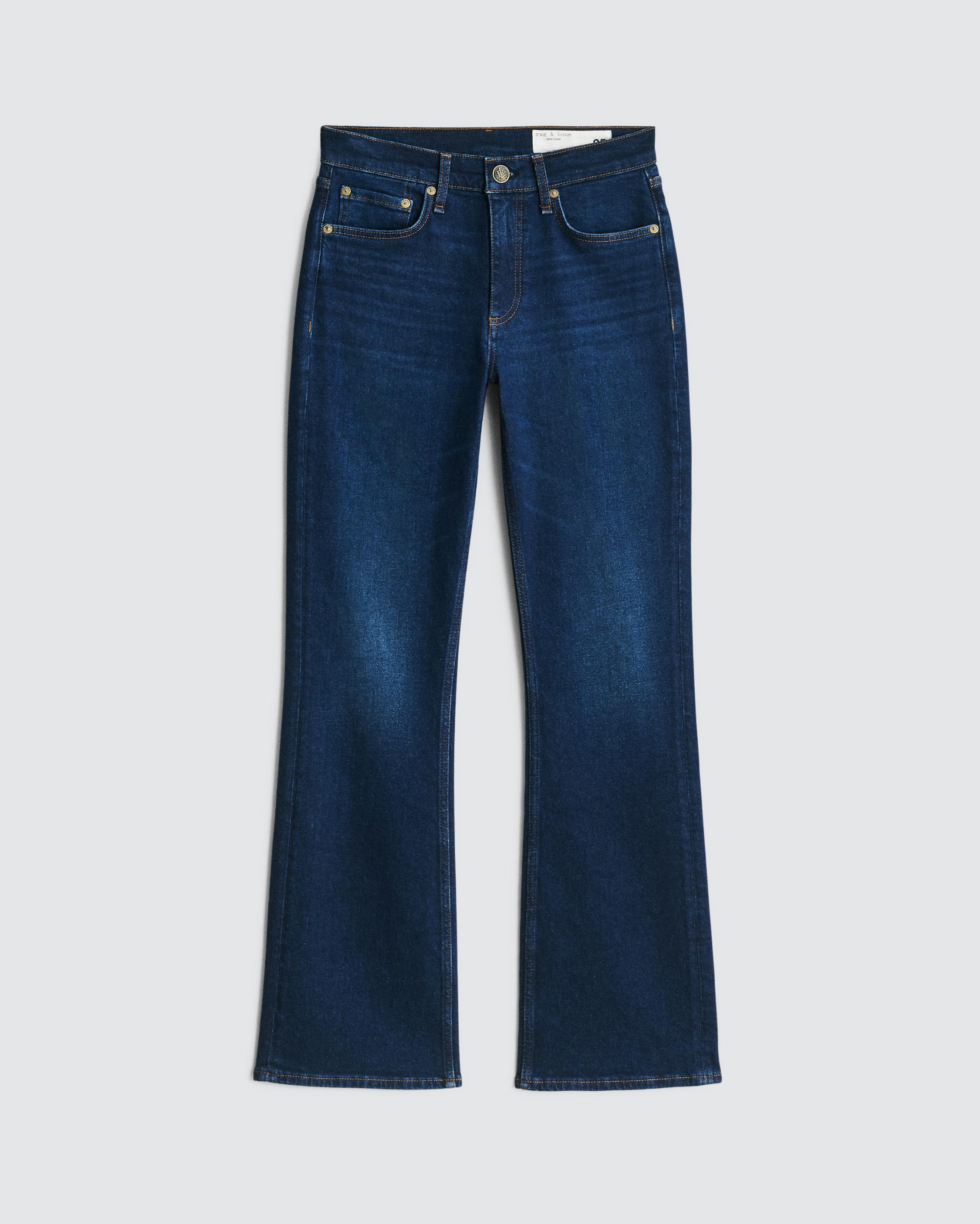 Womens rag & bone blue Peyton Mid-Rise Bootcut Jeans