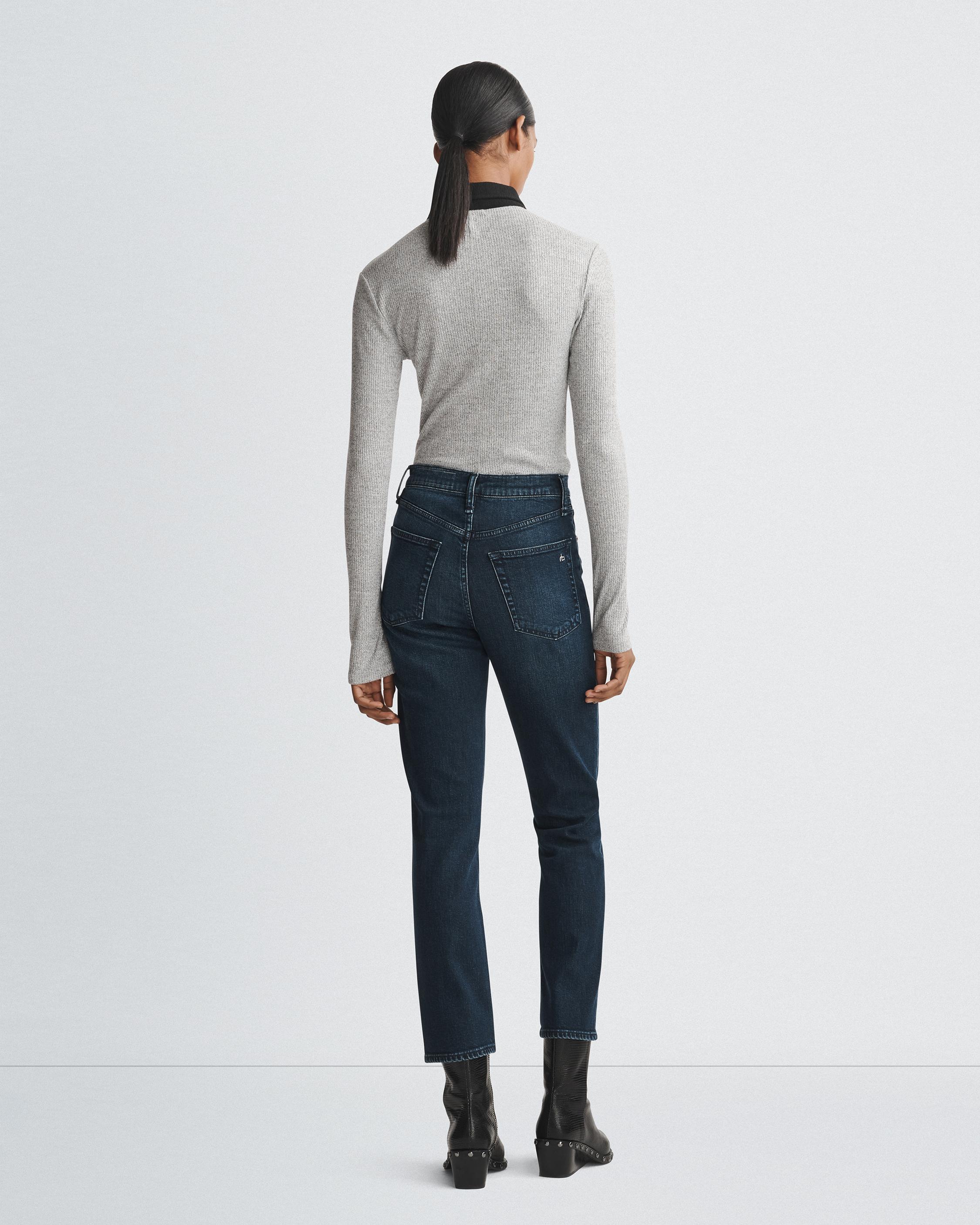 rag & bone Women's Wren Slim Jeans, Ella, Blue, 23 at  Women's Jeans  store