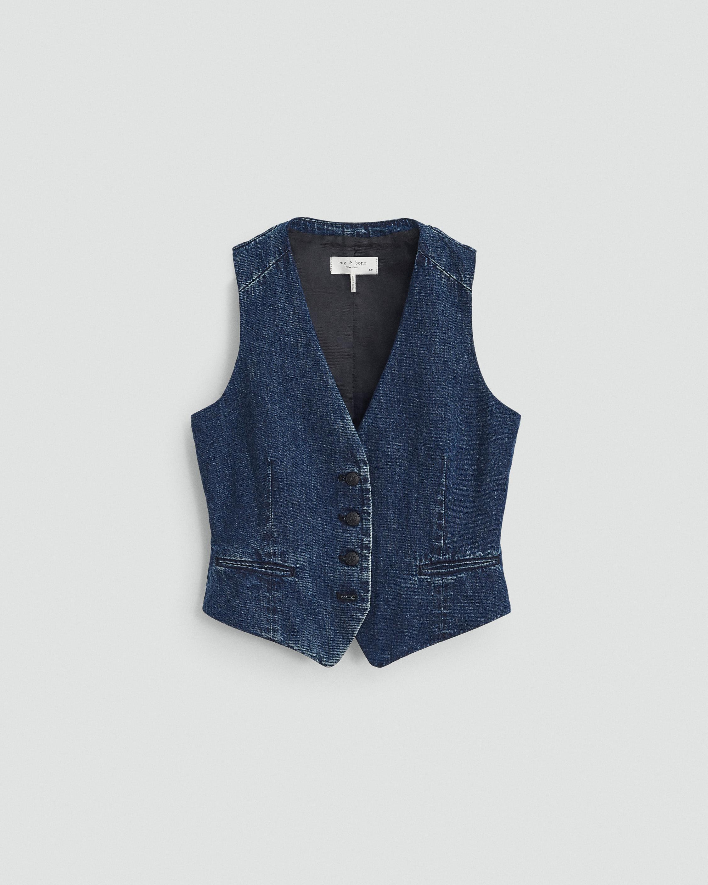 Priya Denim Vest image number 2