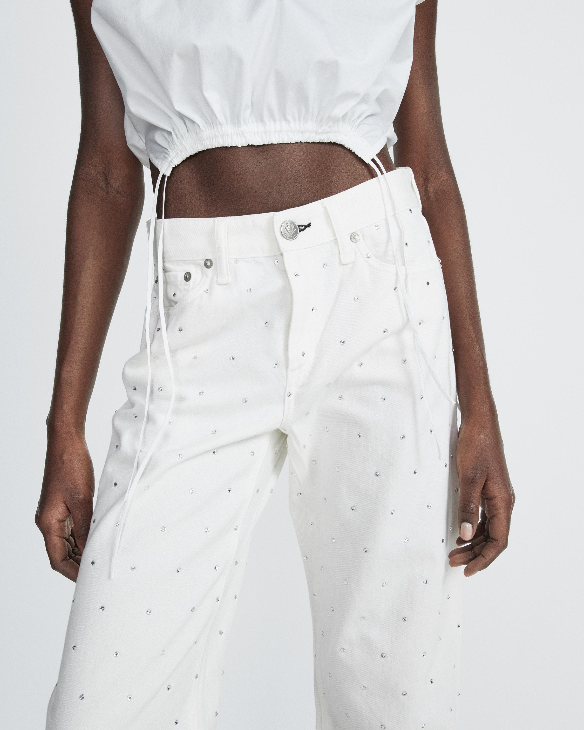 Dre Ankle Baggy - White Jewel