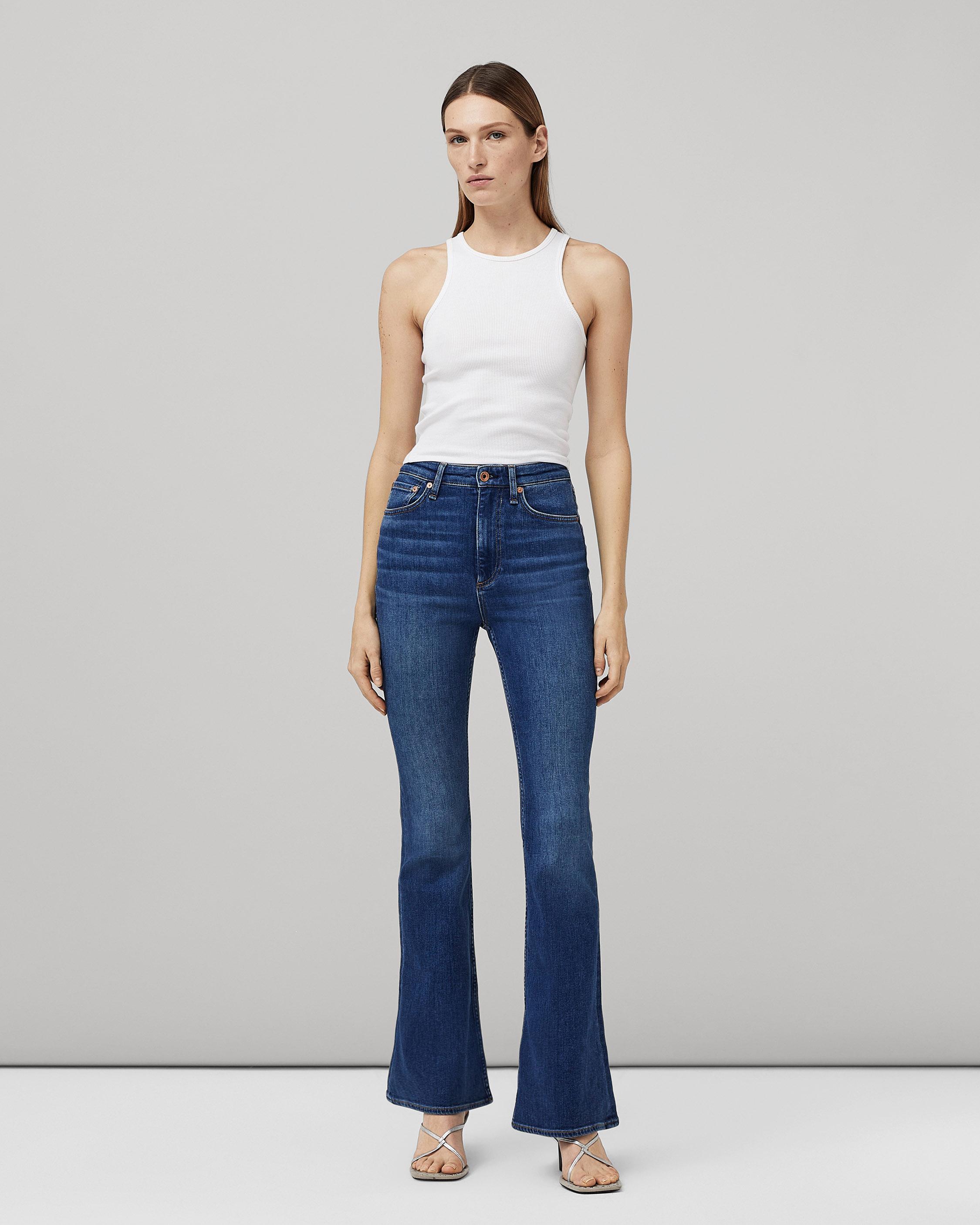 Re:make flare denim rag