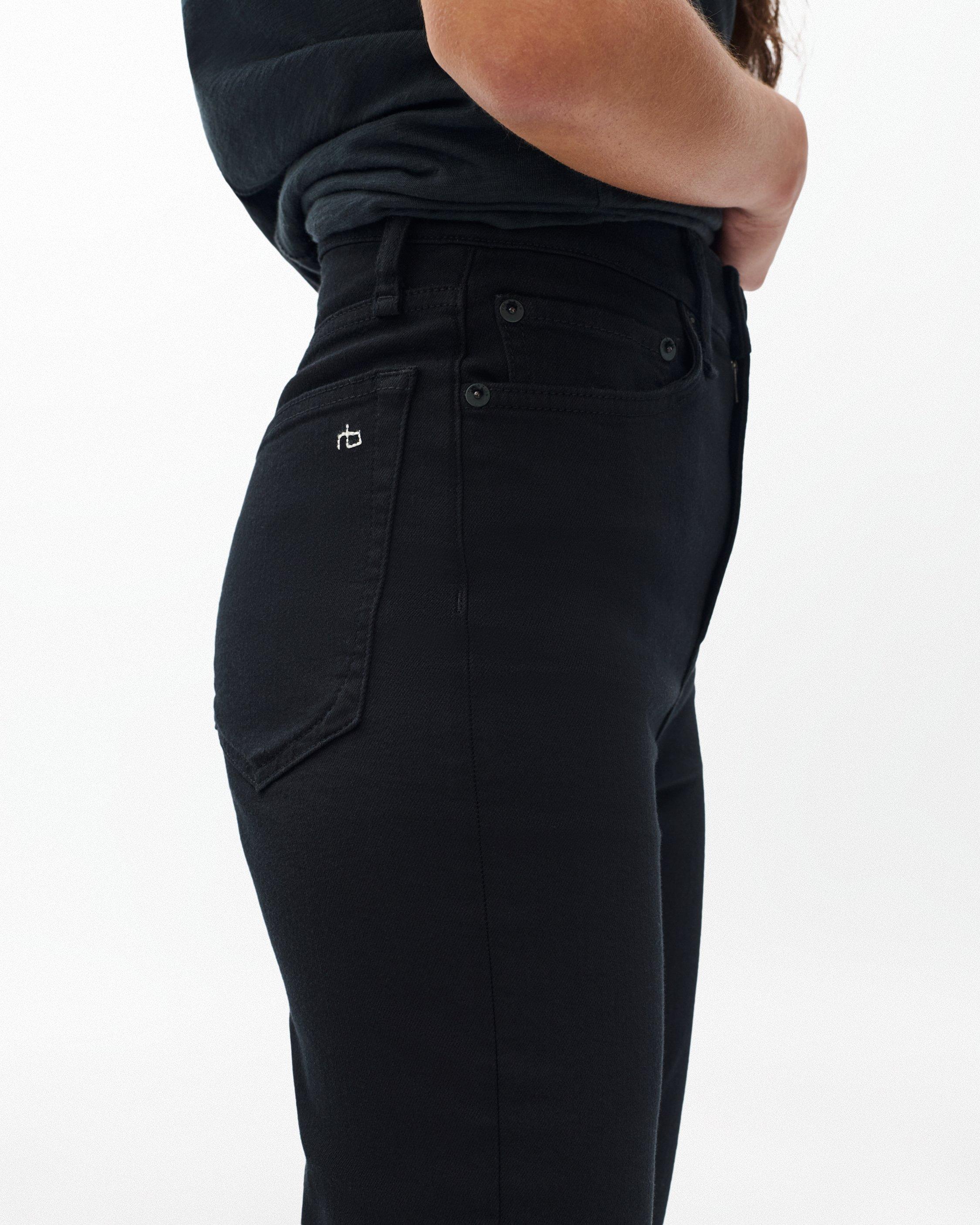 Peyton Bootcut - Black: Mid-Rise Stretch Jean | rag & bone