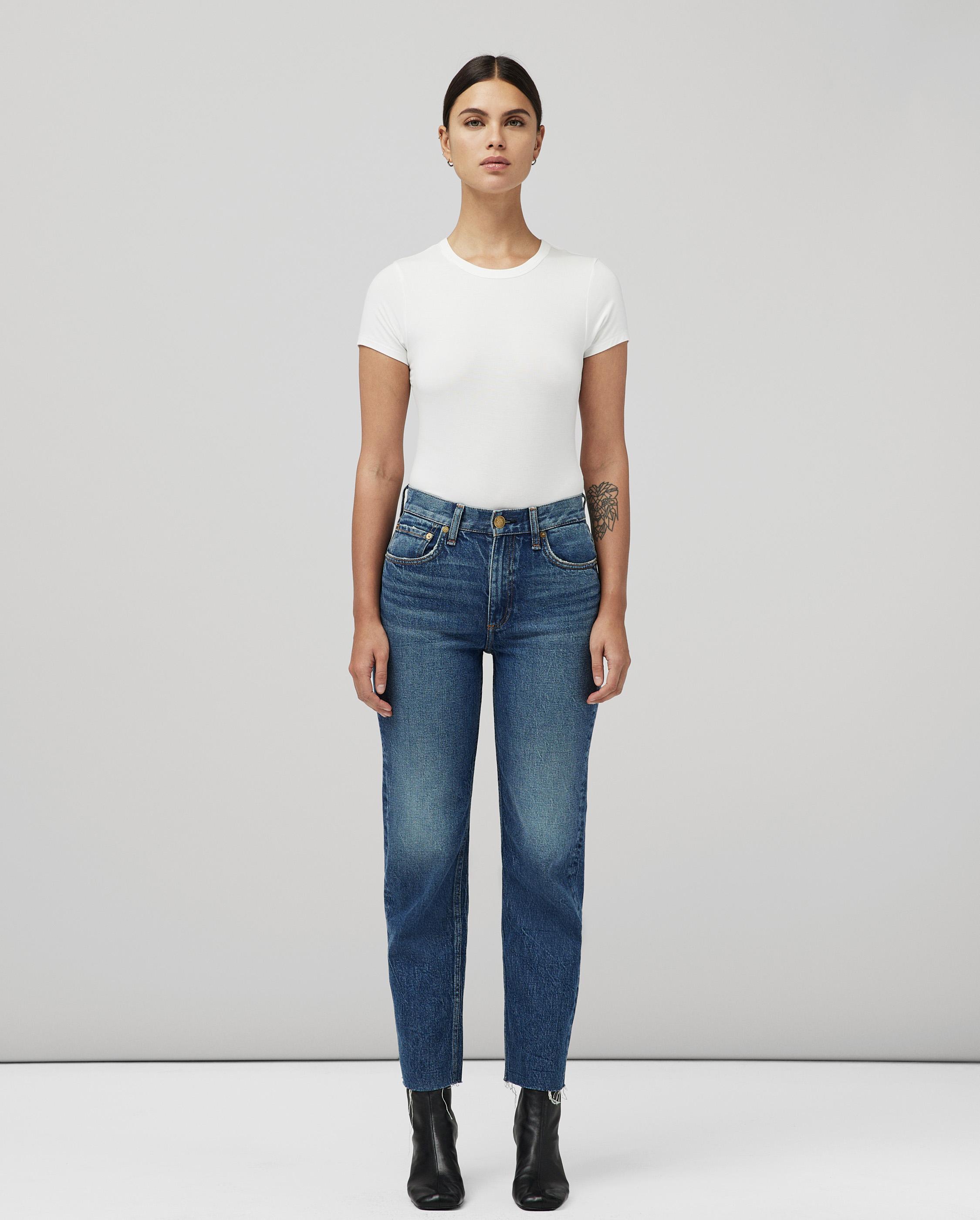 Harlow Straight - Clover: Mid-Rise Vintage Stretch Jean