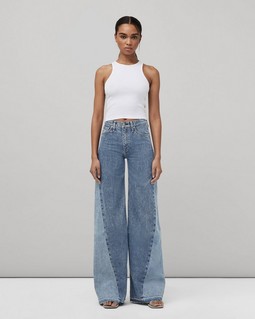 Sofie High-Rise Wide Leg - Two Tone image number 1