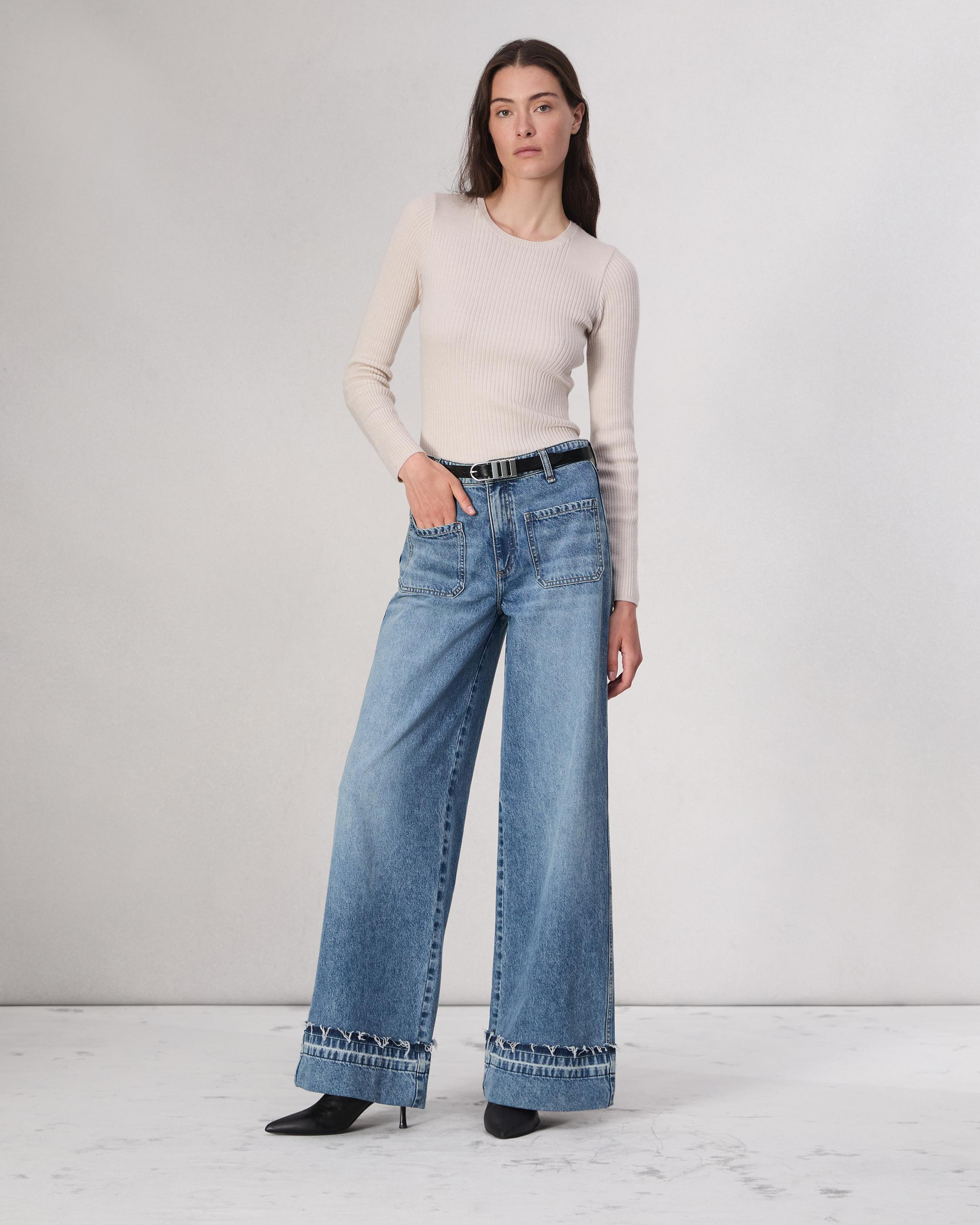 【関税込み】rag & bone ブルー Marina ワイドレッグジーンズ Rag & Bone ブルー Marina ワイドレッグジーンズ ブルー | Lyst