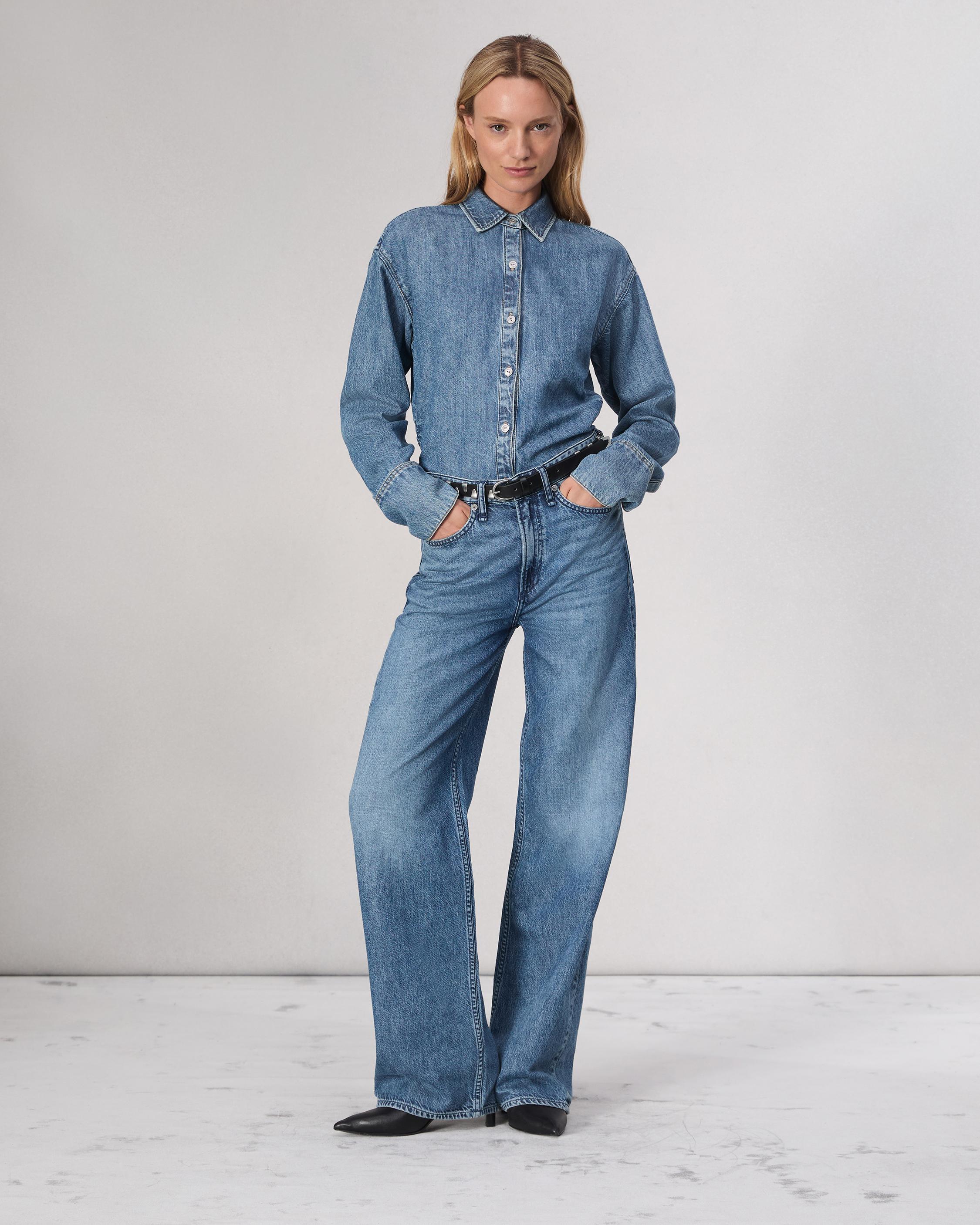 Featherweight Logan Wide-Leg Jean | rag & bone