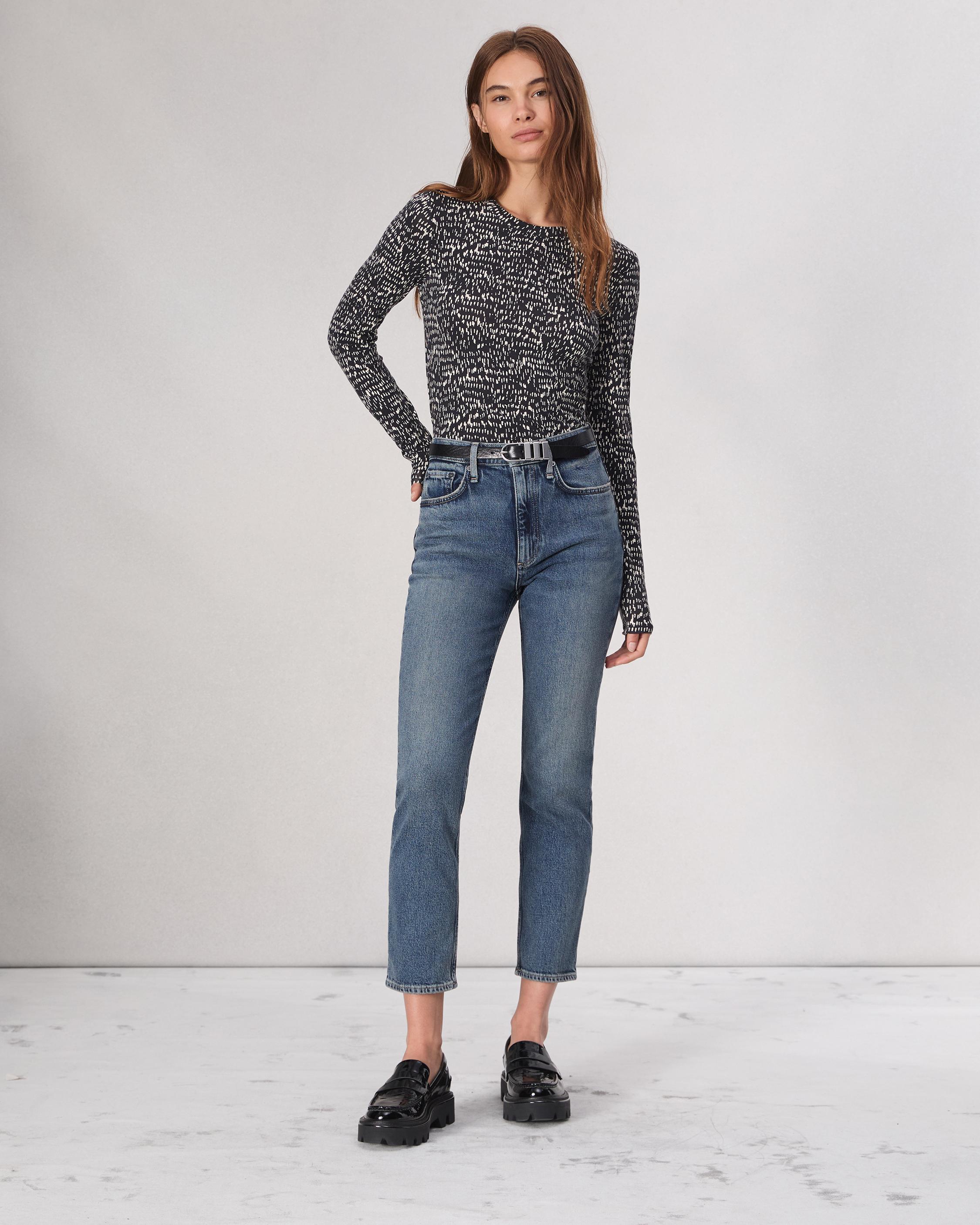 【関税込み】rag & bone ブルー Wren スリムジーンズ Flexi Wren Slim Jean - Mack | rag & bone